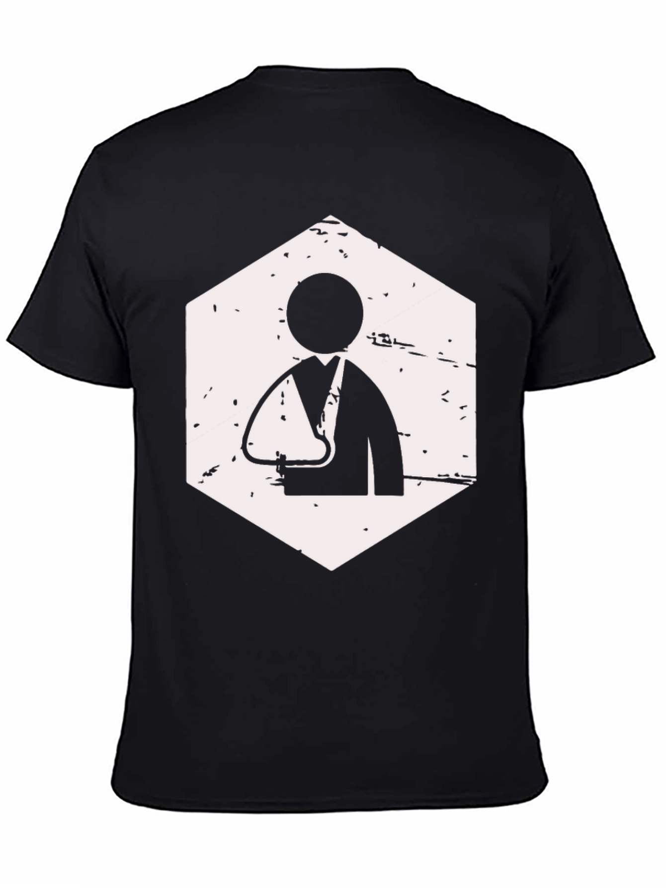 Black Arm Sling Graphic T-Shirt view 4