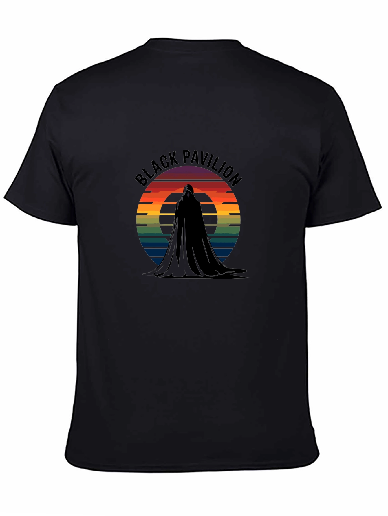 Black Black Pavilion Retro Graphic T-Shirt view 4