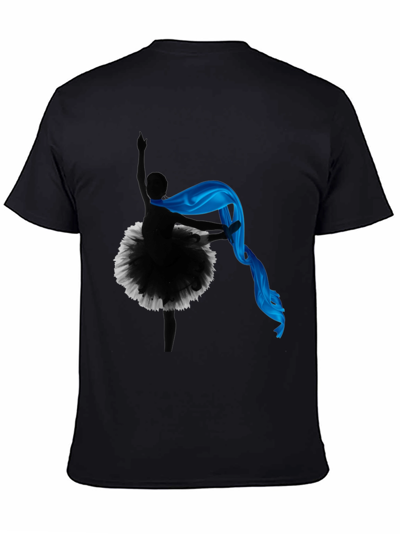 Black Ballerina Silhouette T-Shirt view 4
