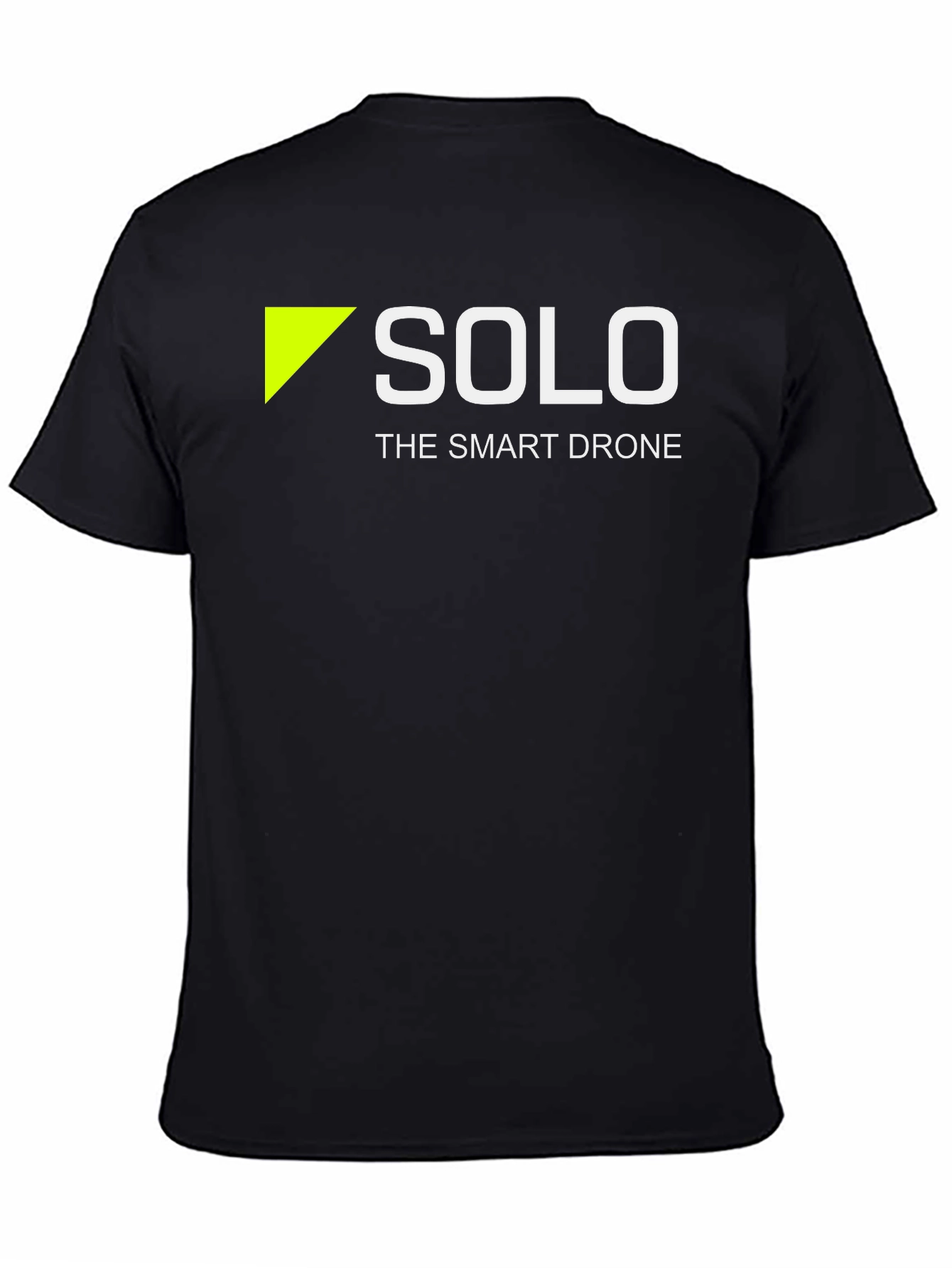 Black Solo: The Smart Drone T-Shirt - Black Cotton view 4