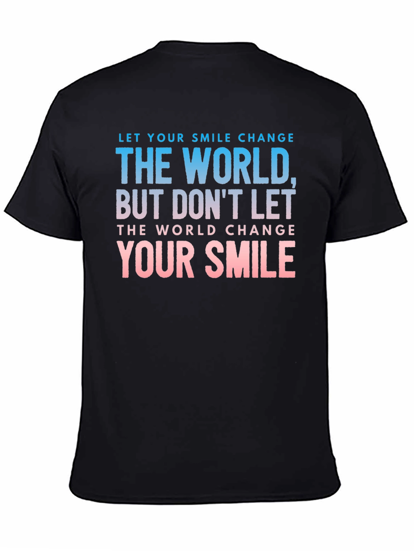 Black Smile Change The World Graphic T-Shirt view 4