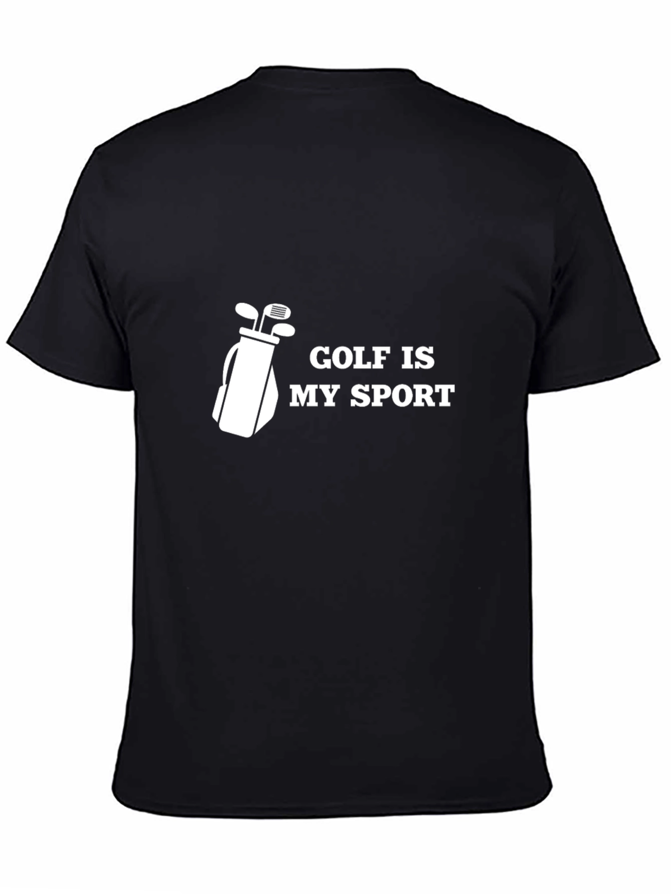 Black Golf Is My Sport T-Shirt - Unique Golfing Gift view 4
