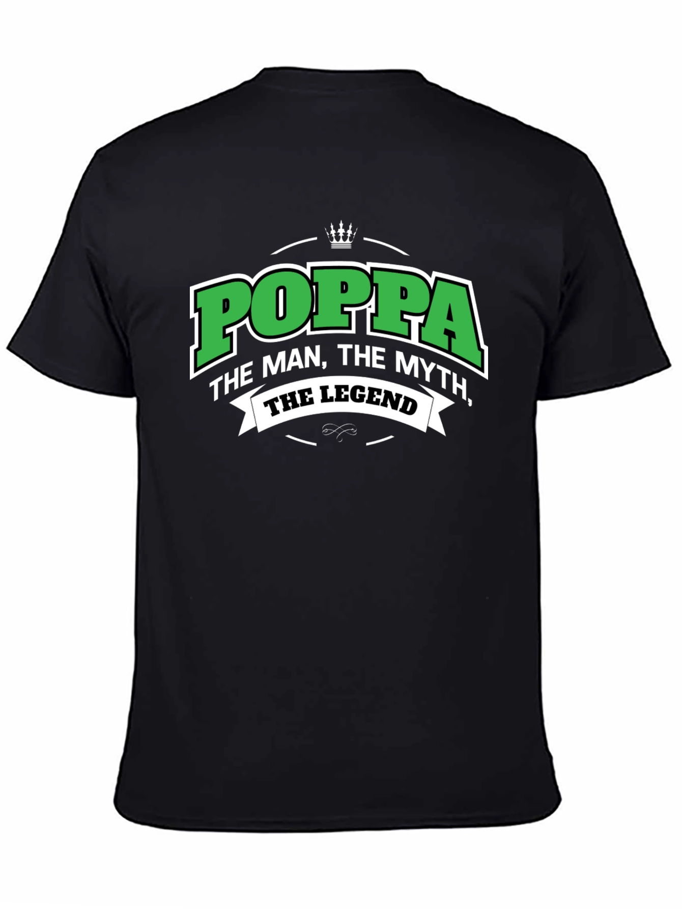 Black Poppa The Man, The Myth, The Legend T-Shirt view 4