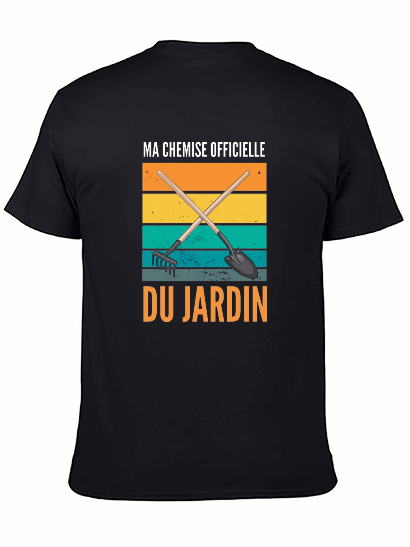 Black Ma Chemise Officielle du Jardin T-Shirt view 4