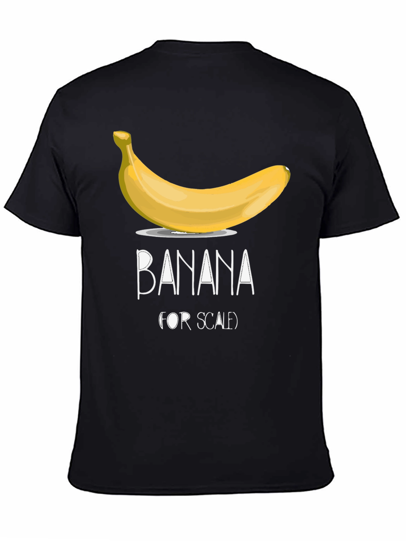 Black Banana For Scale Men's Graphic T-Shirt view 4