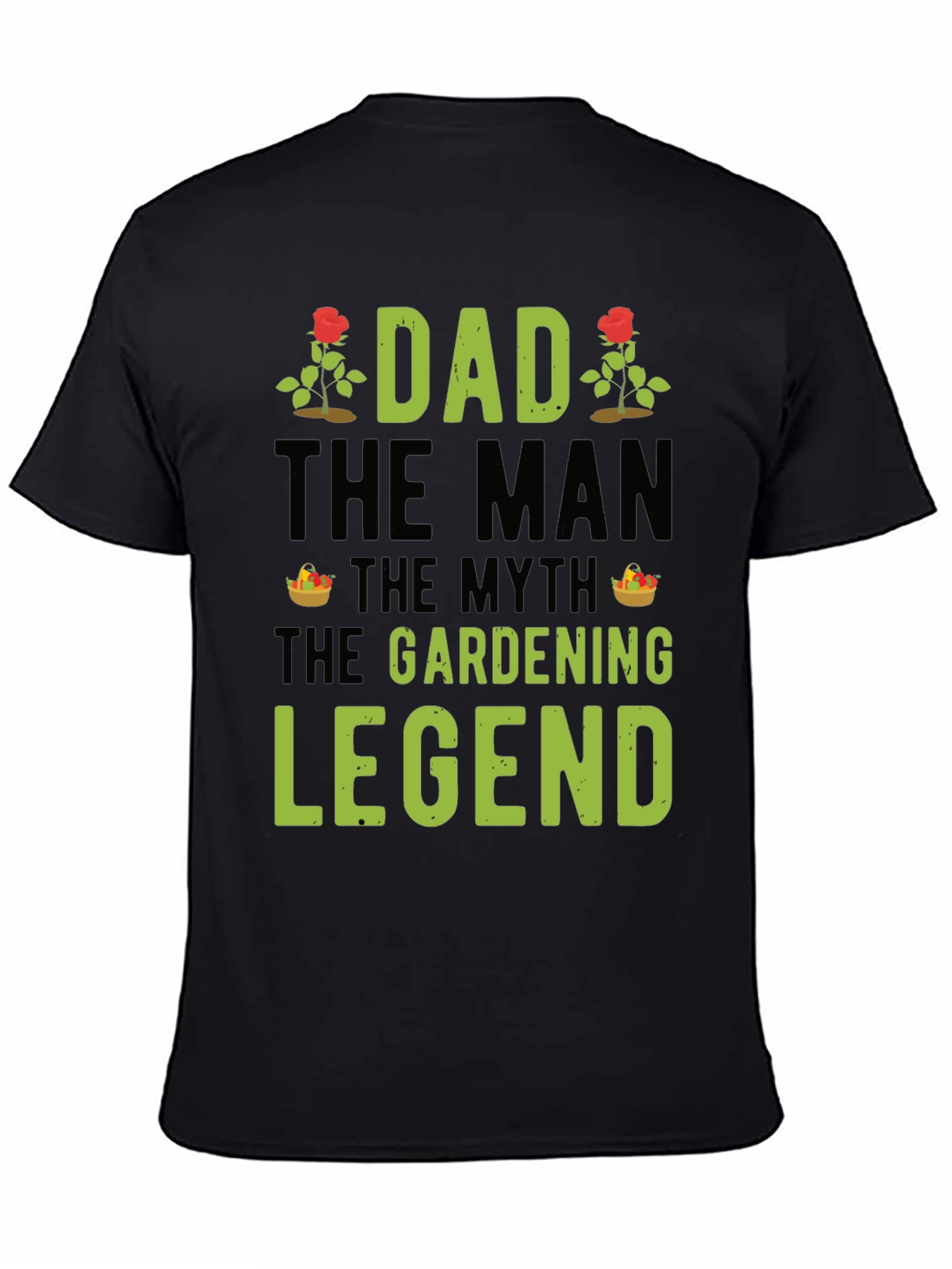 Black Dad, The Gardening Legend T-Shirt - Perfect Gift! view 4