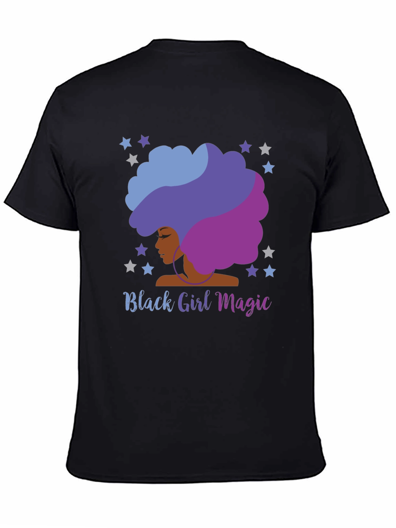 Black Black Girl Magic Afro T-Shirt view 4