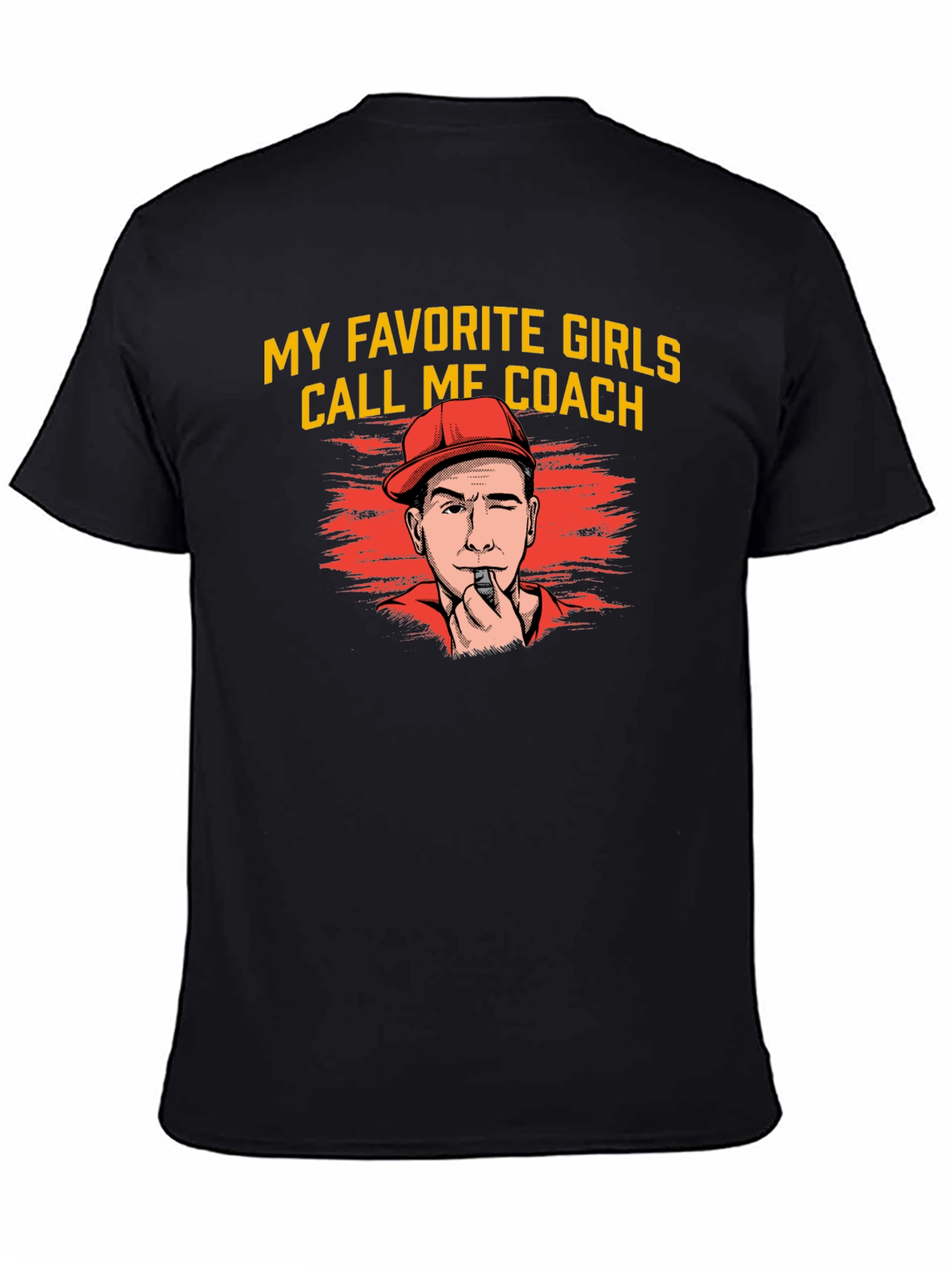 Black My Favorite Girls Call Me Coach T-Shirt view 4