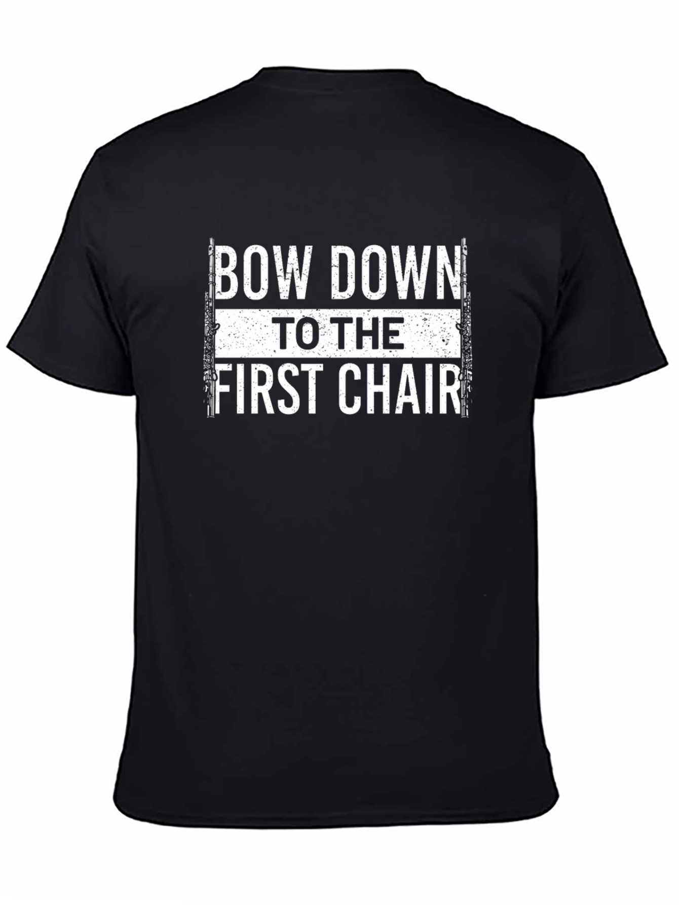 Black Bow Down To The First Chair T-Shirt view 4