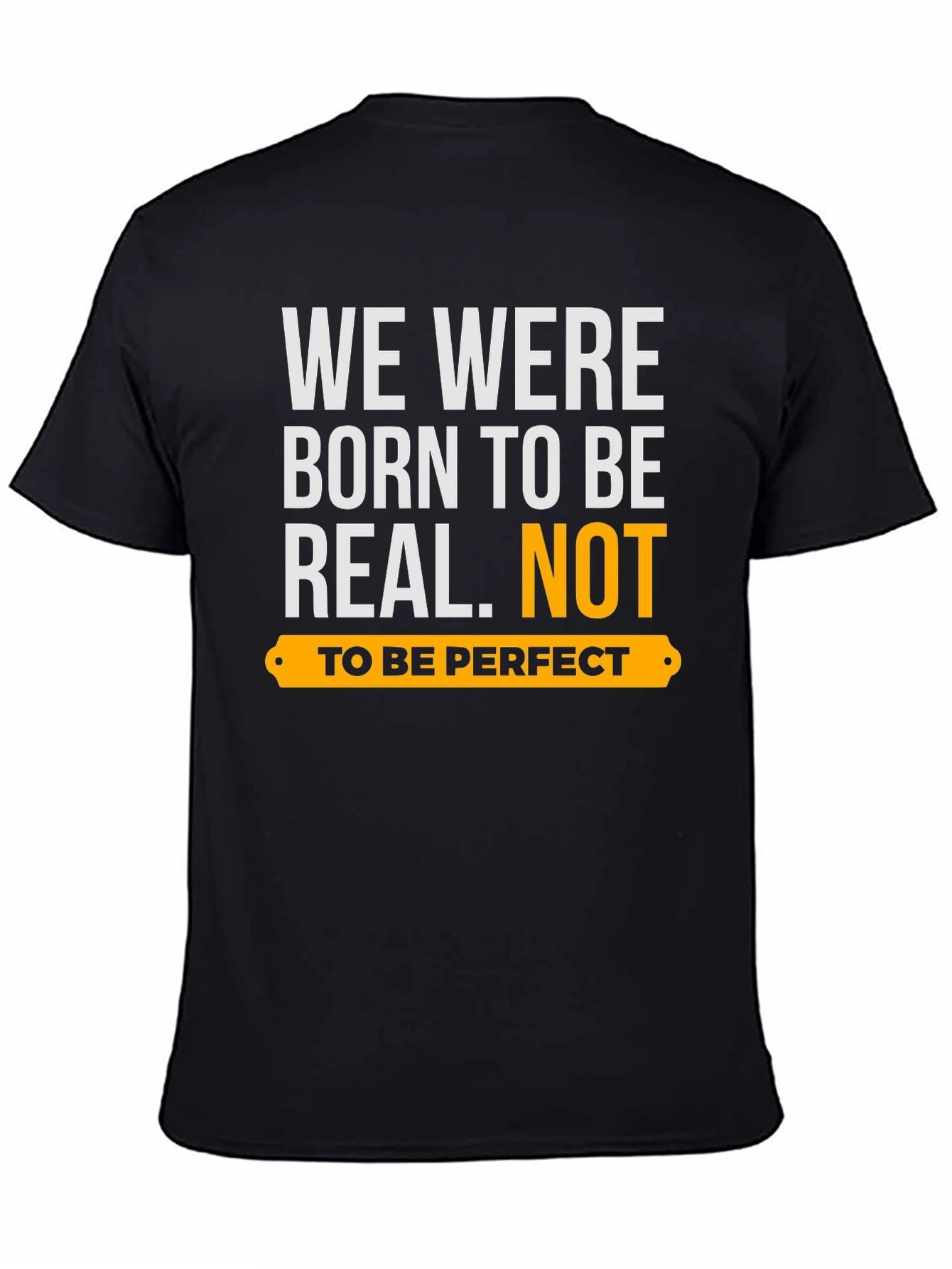 Black Born to Be Real Graphic Tee view 4