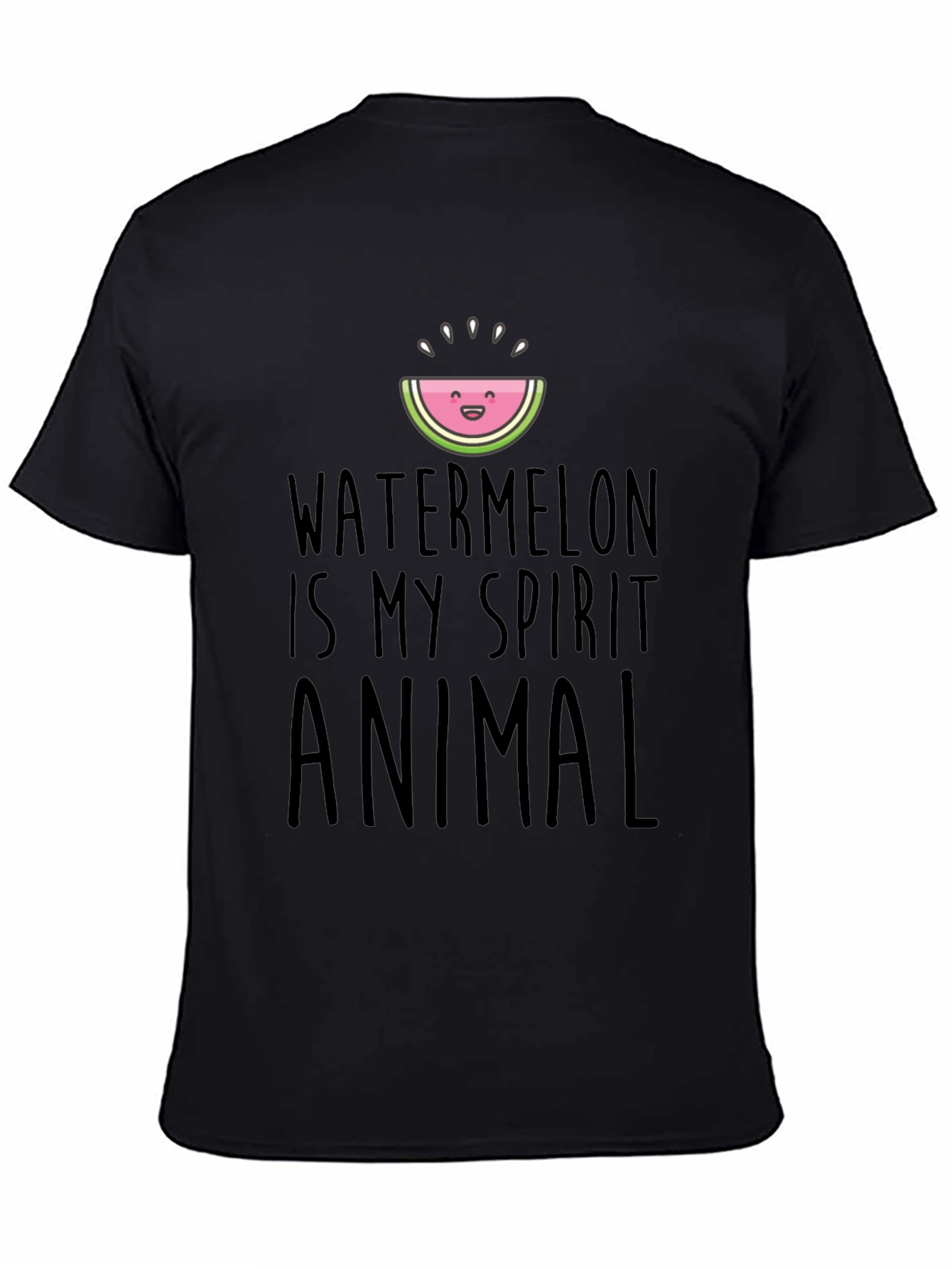 Black Watermelon Spirit Animal Graphic Tee view 4