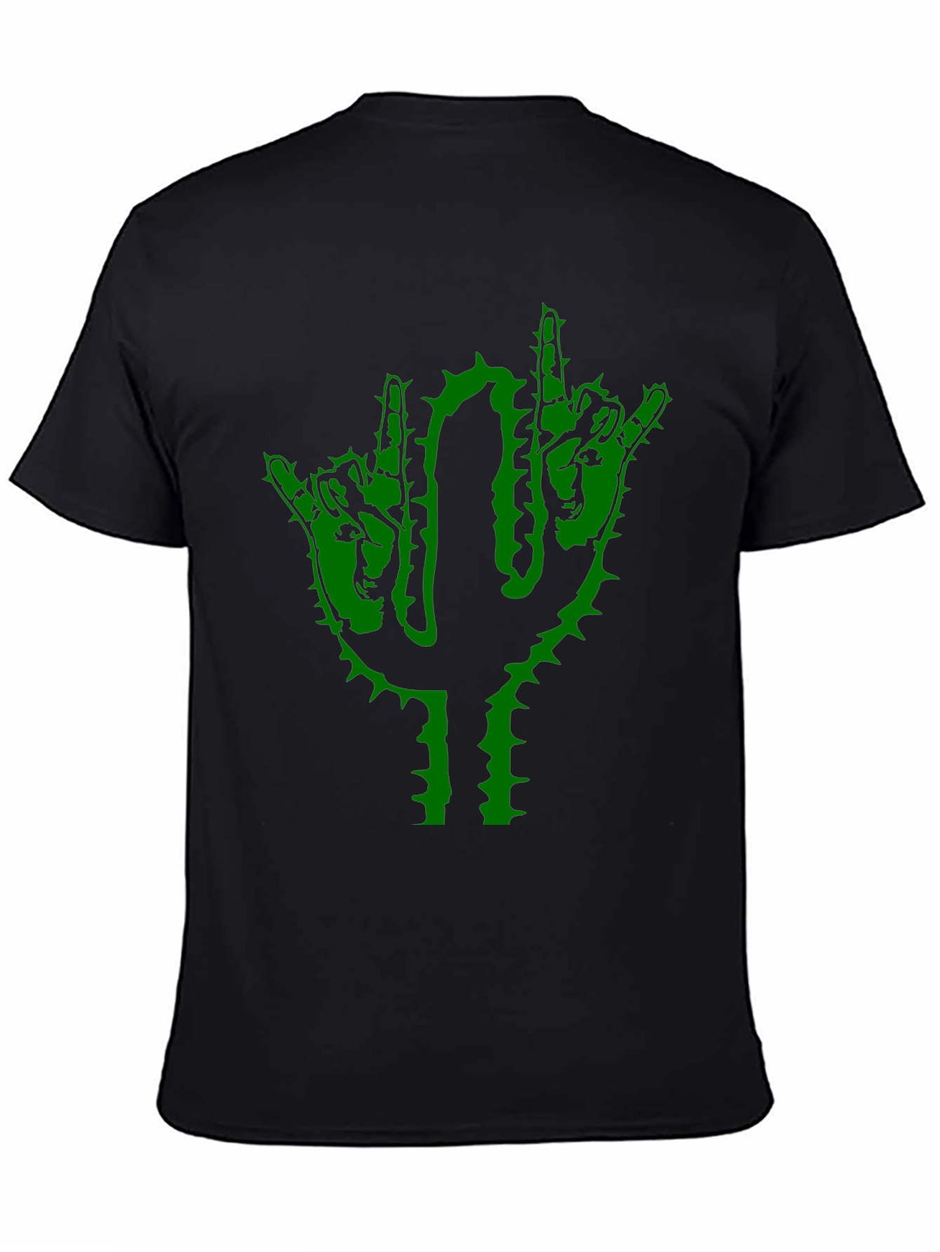 Black Cactus Rock On Graphic T-Shirt view 4
