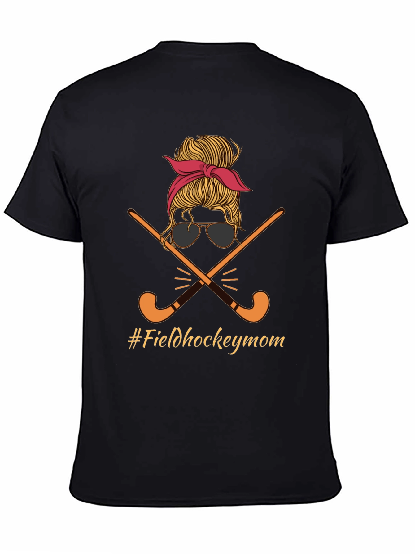 Black Field Hockey Mom Graphic Tee view 4