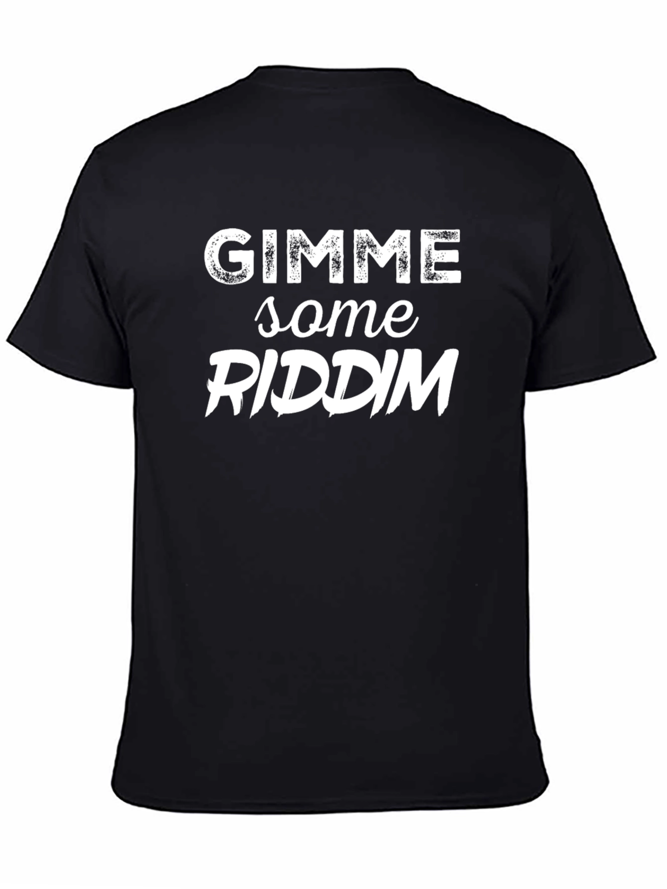 Black Gimme Some Riddim Black T-Shirt - Reggae Music Apparel view 4