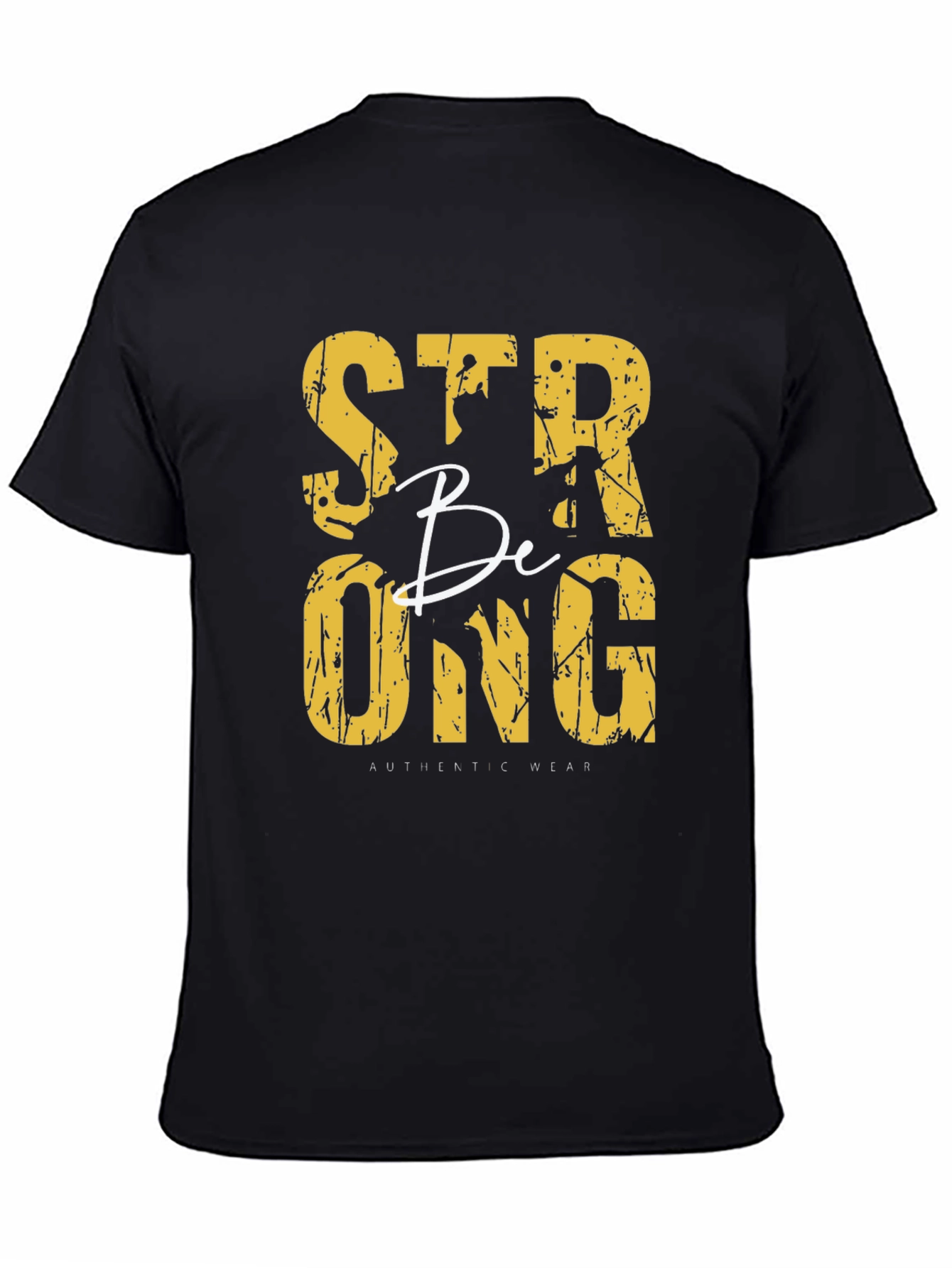 Black Strong Be Strong Graphic Tee - Black T-Shirt view 4