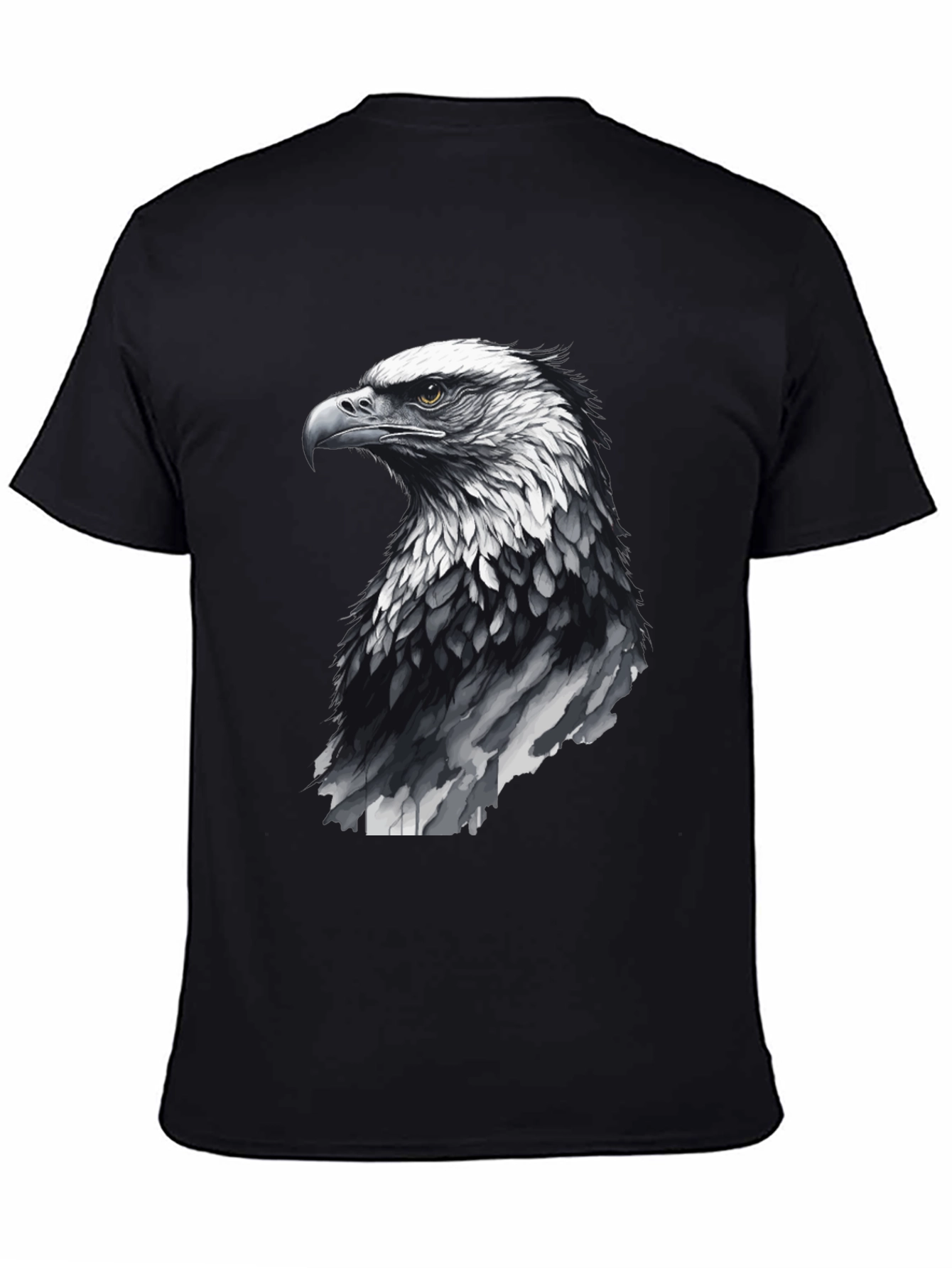 Black Men's Black Eagle Graphic Tee view 4