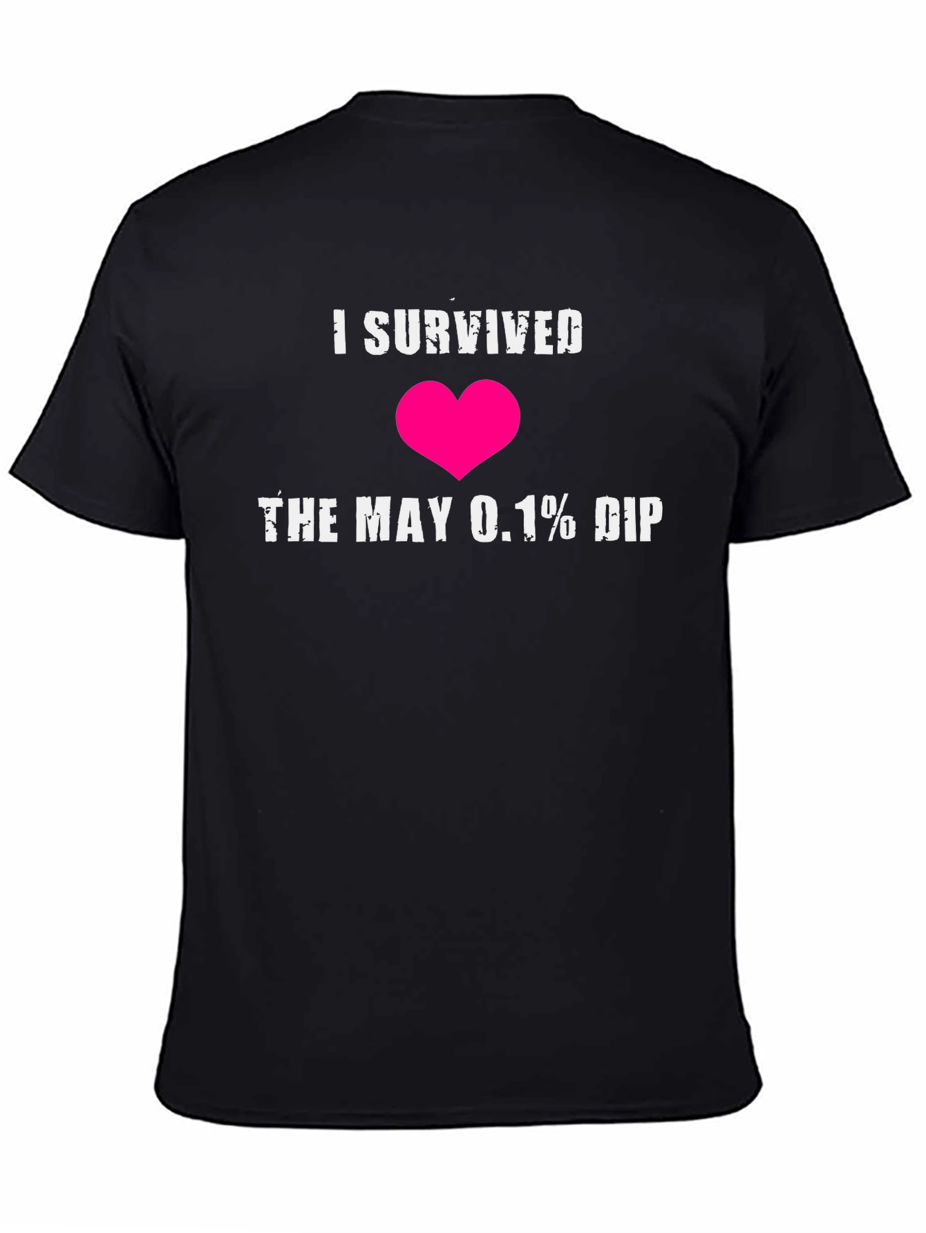Black I Survived the May 0.1% DIP Graphic T-Shirt view 4