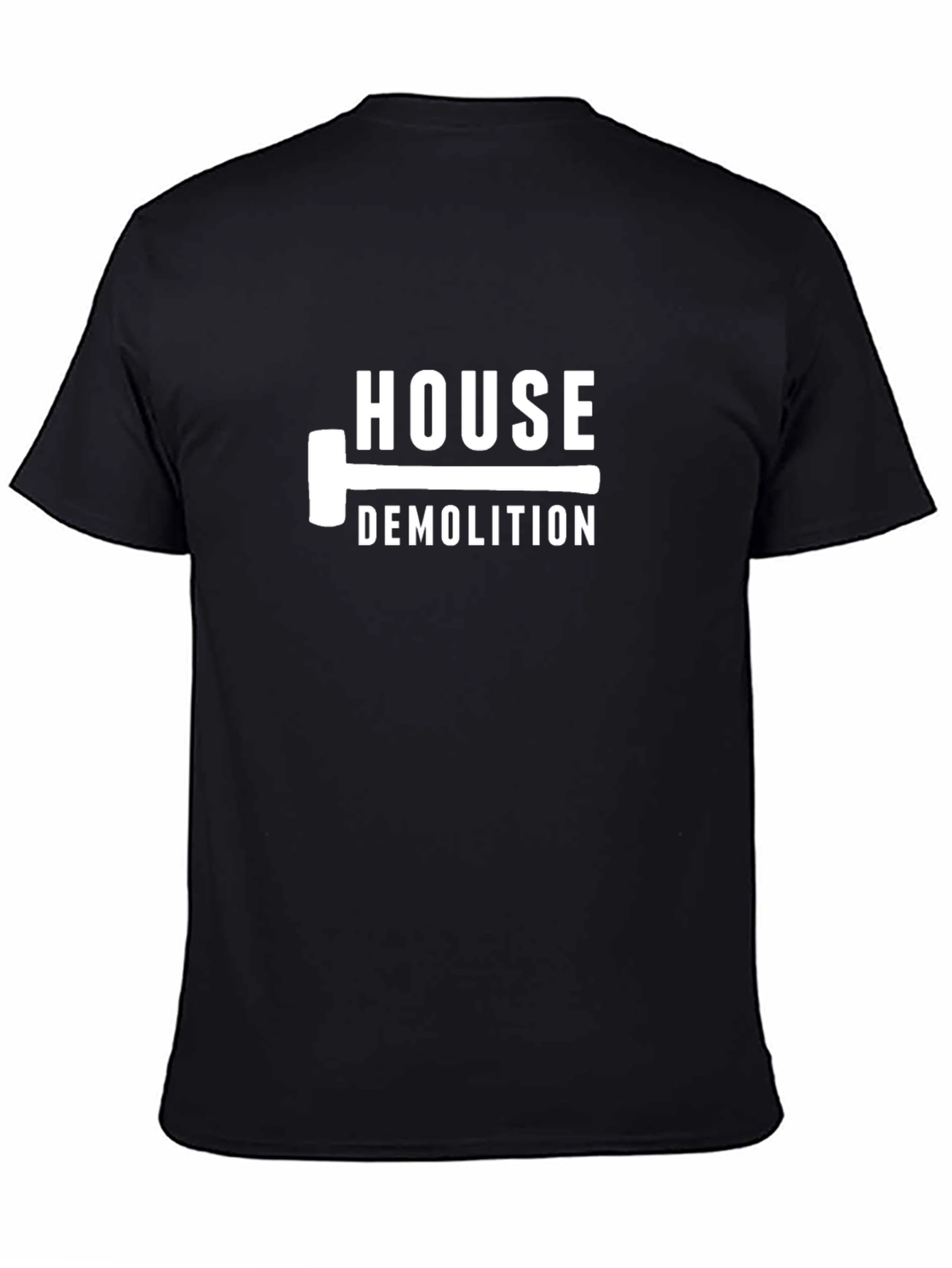 Black House Demolition Graphic Tee - Black view 4