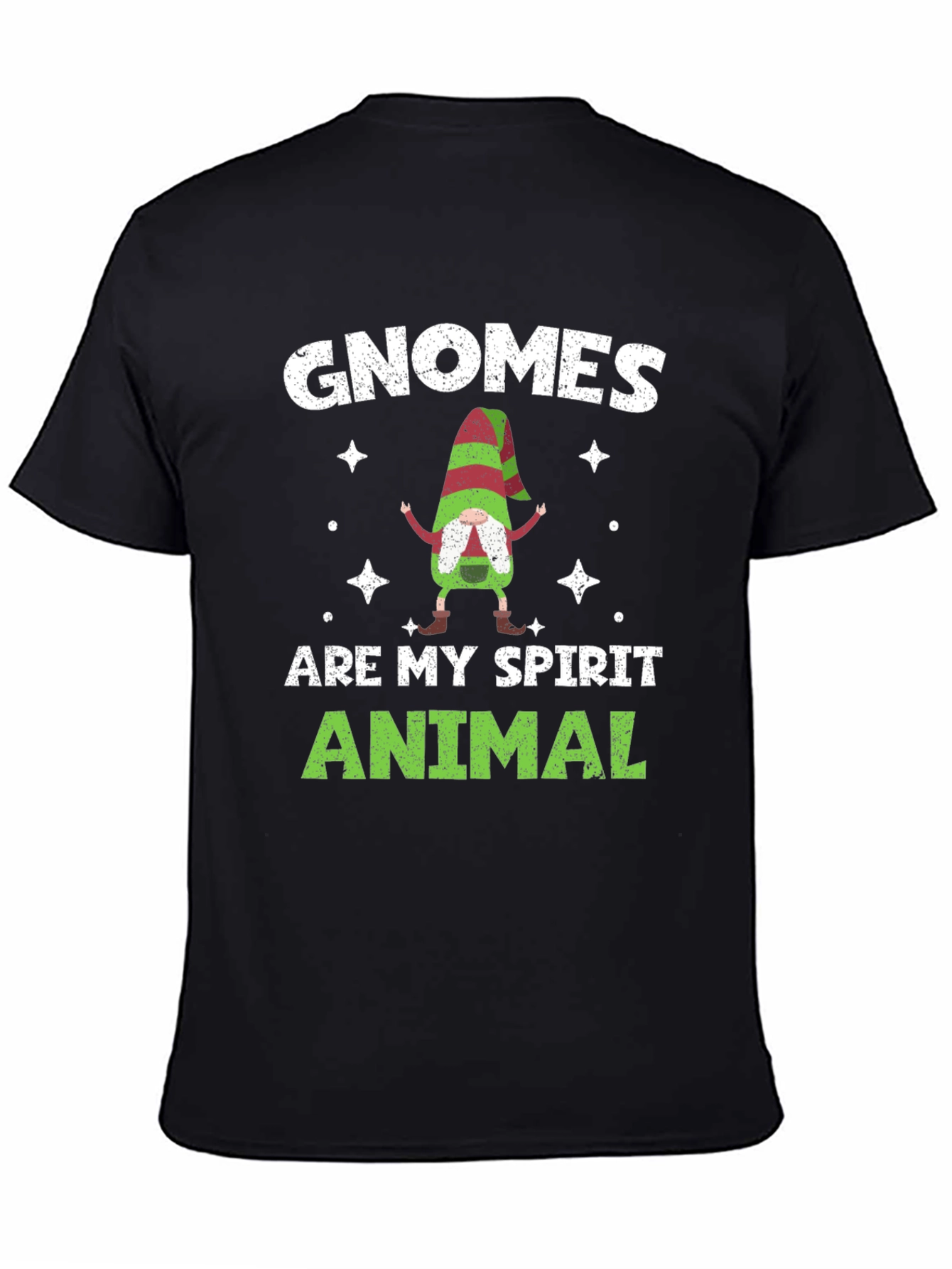 Black Gnomes Are My Spirit Animal T-Shirt view 4