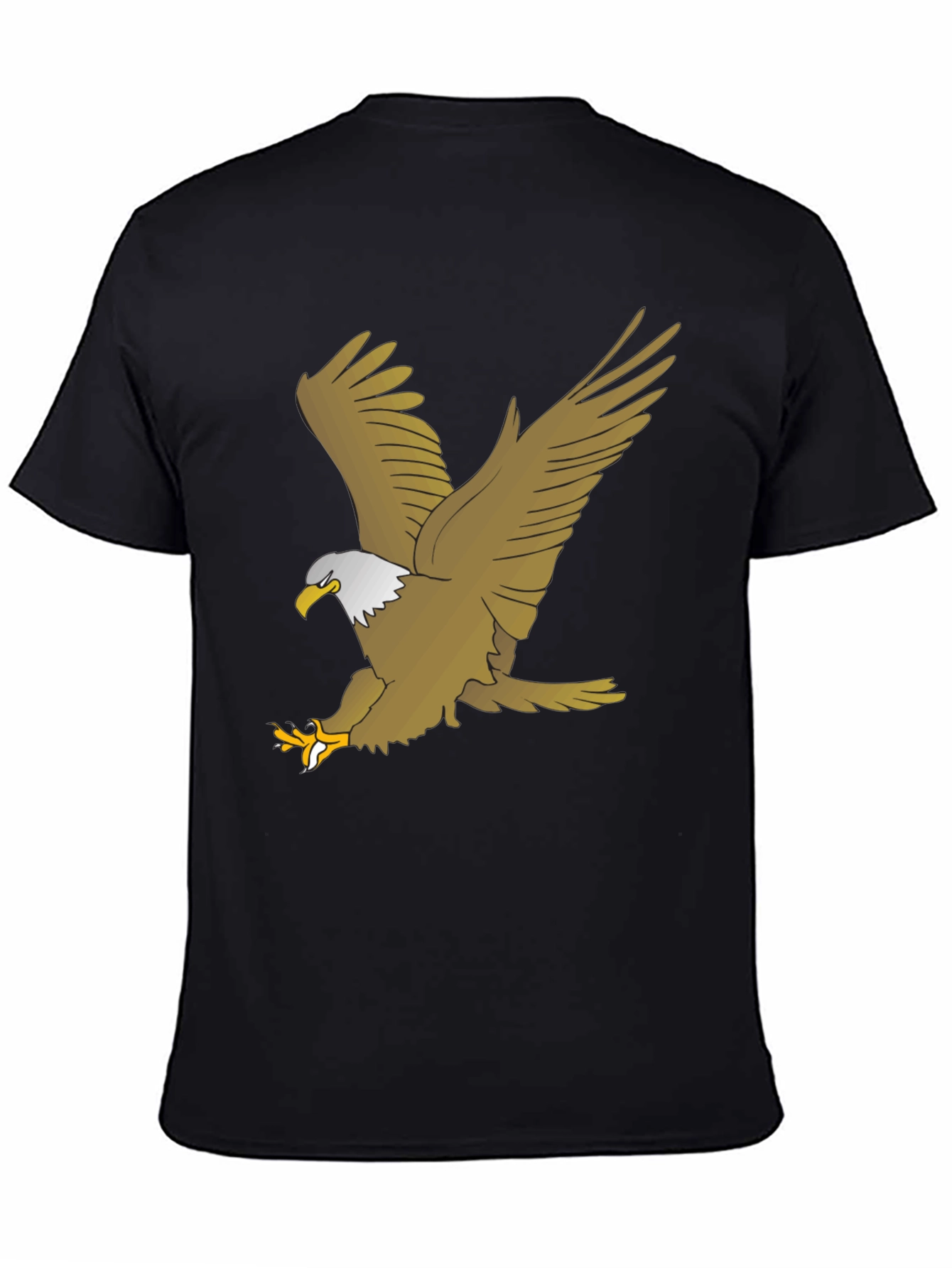 Black Eagle Graphic Black T-Shirt view 4