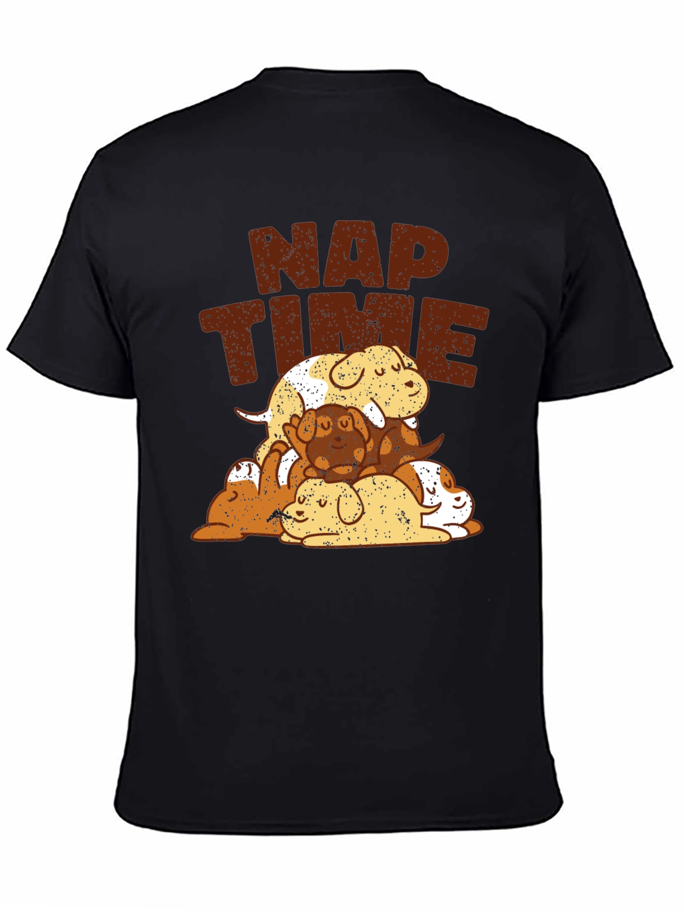 Black Nap Time Dogs Graphic Tee view 4