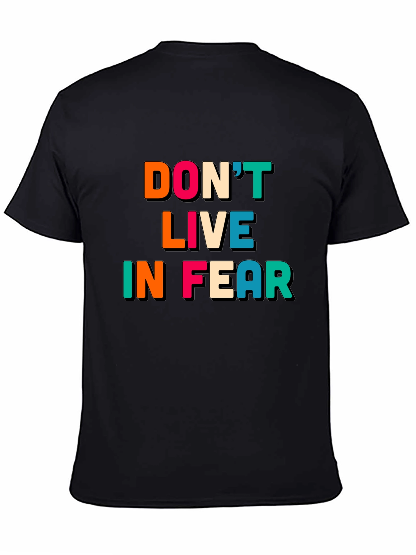 Black Don't Live In Fear Graphic Tee view 4