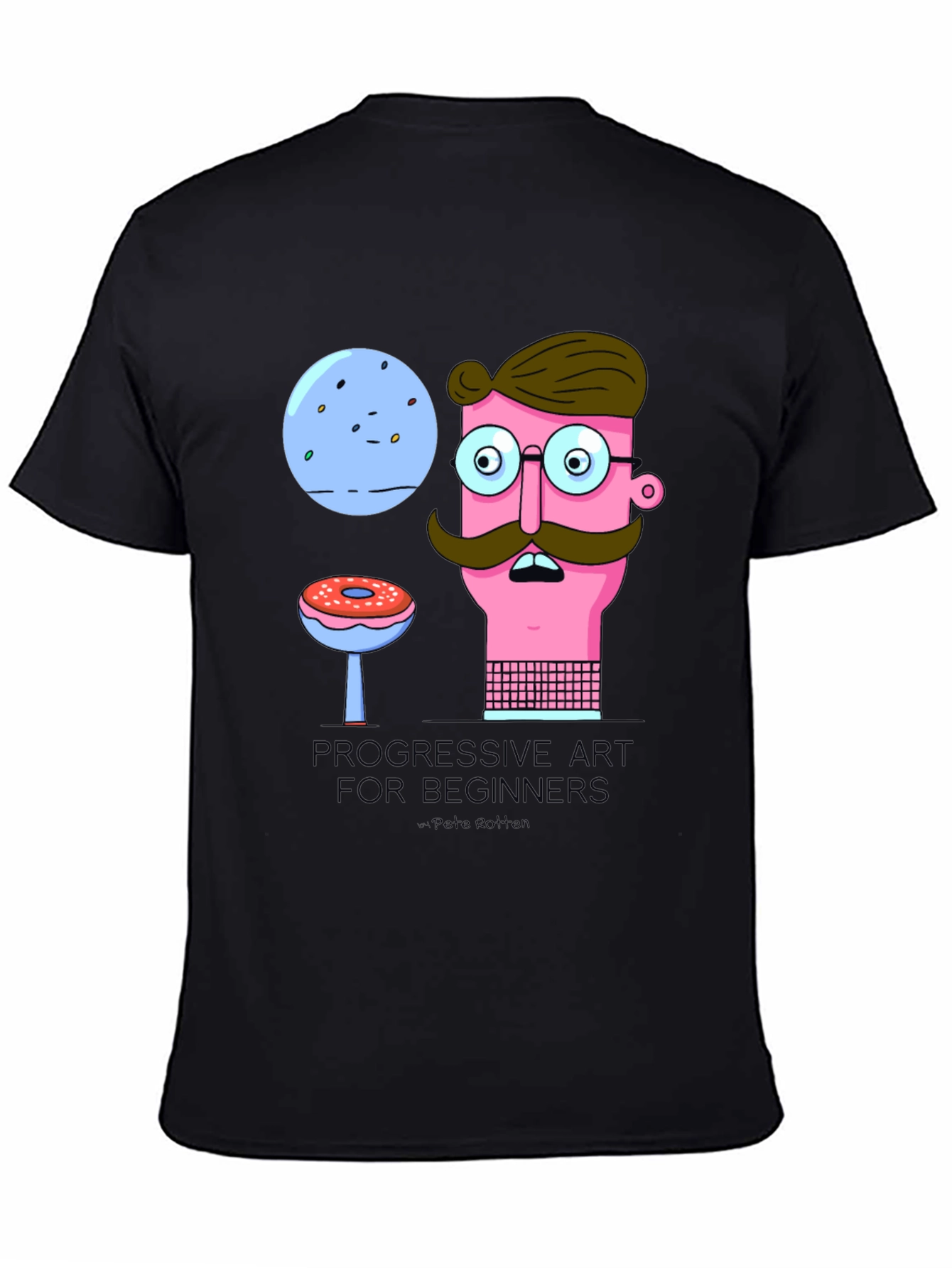 Black Progressive Art T-Shirt view 4