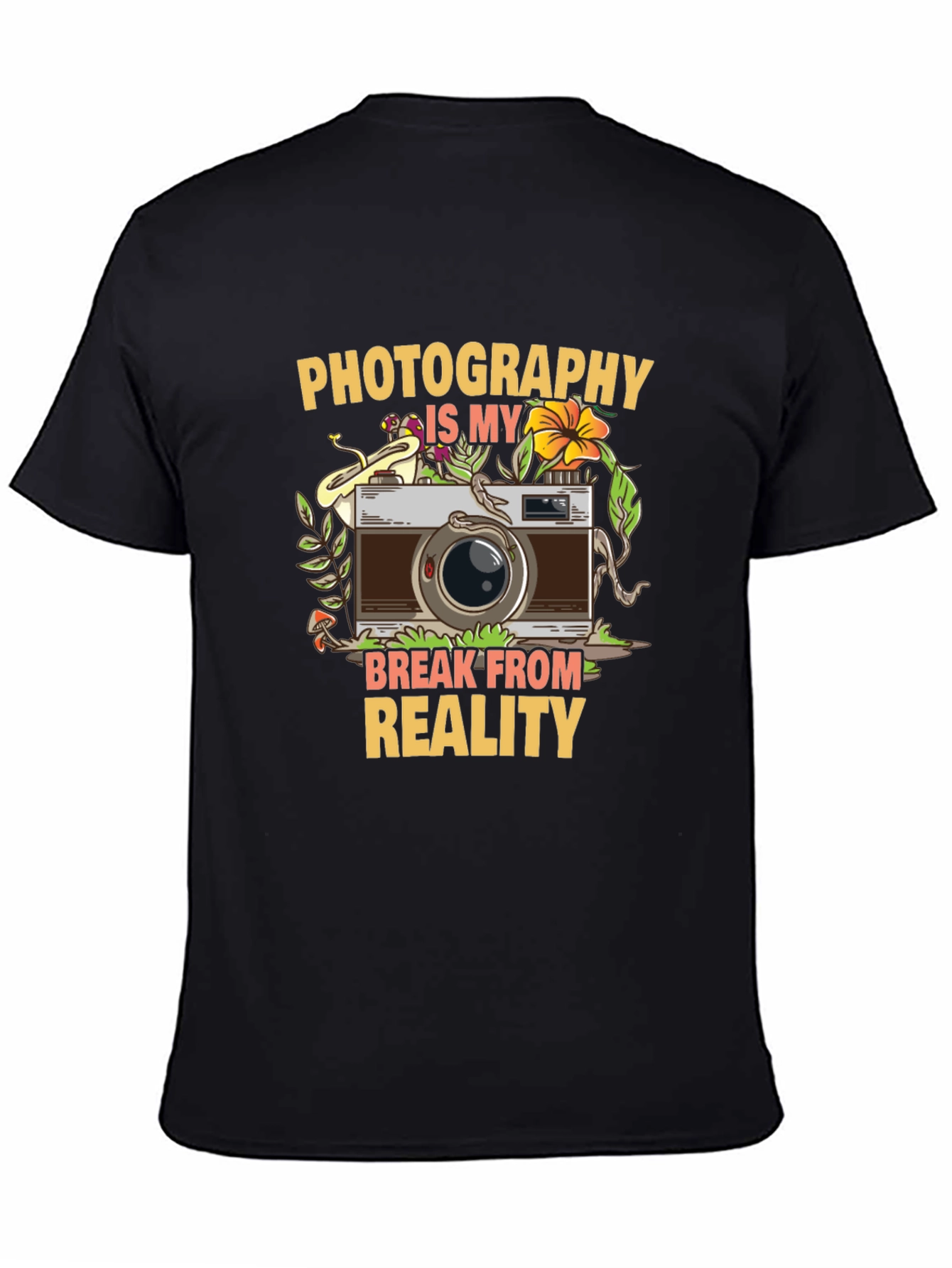 Black Photography is My Break From Reality T-Shirt view 4