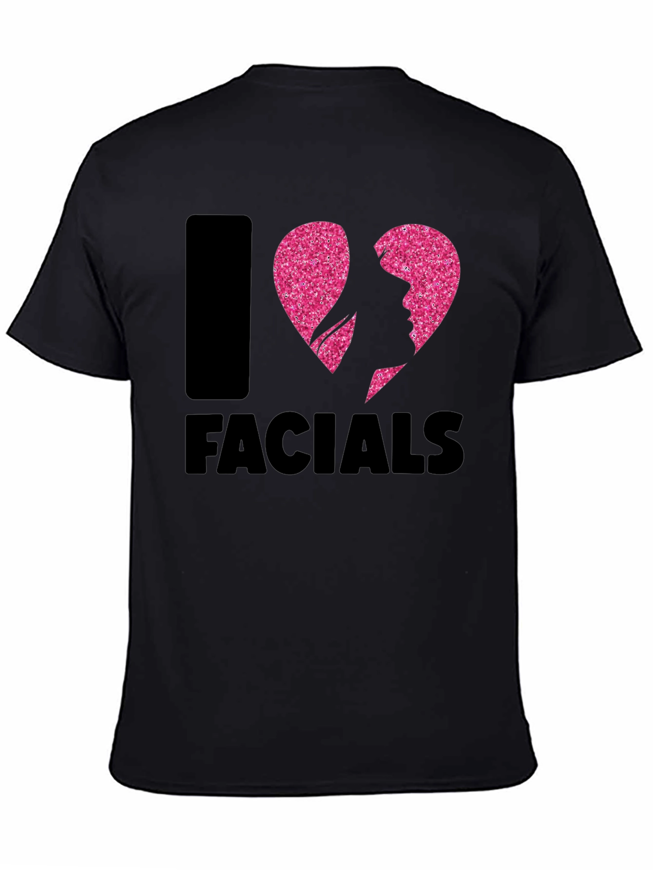 I Heart Facials Graphic T-Shirt - Funny Spa Day Tee - 4