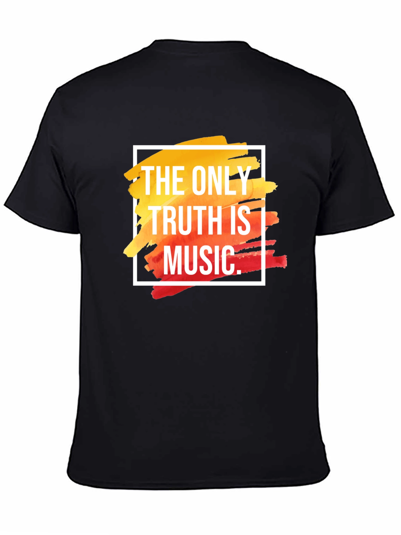 Black The Only Truth Is Music T-Shirt view 4