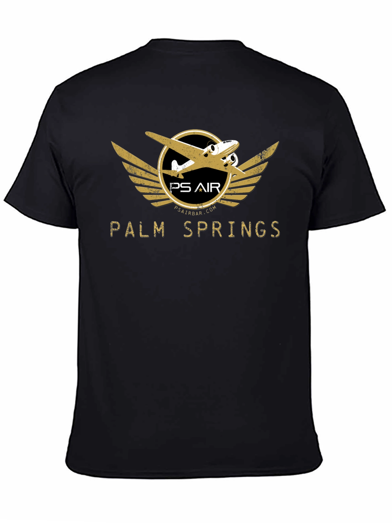 Black Palm Springs Air Black Graphic Tee view 4