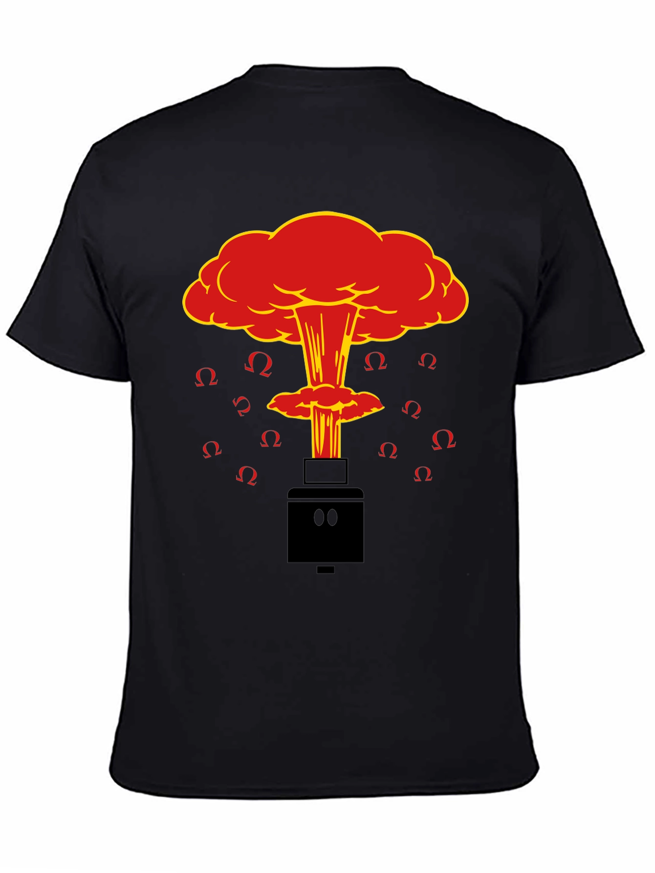 Black Atomic Vape Black T-Shirt view 4