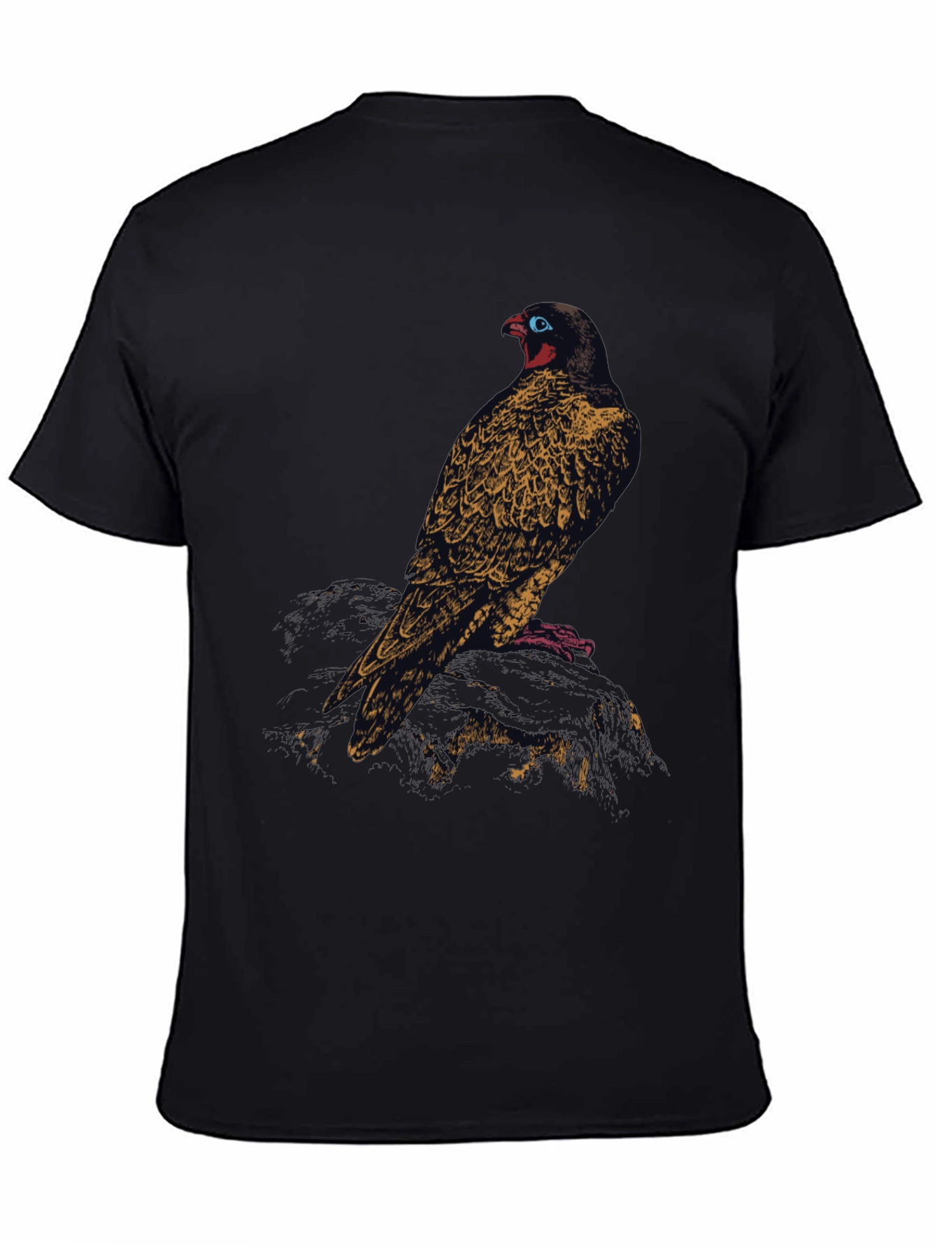 Black Raven Graphic Black T-Shirt view 4