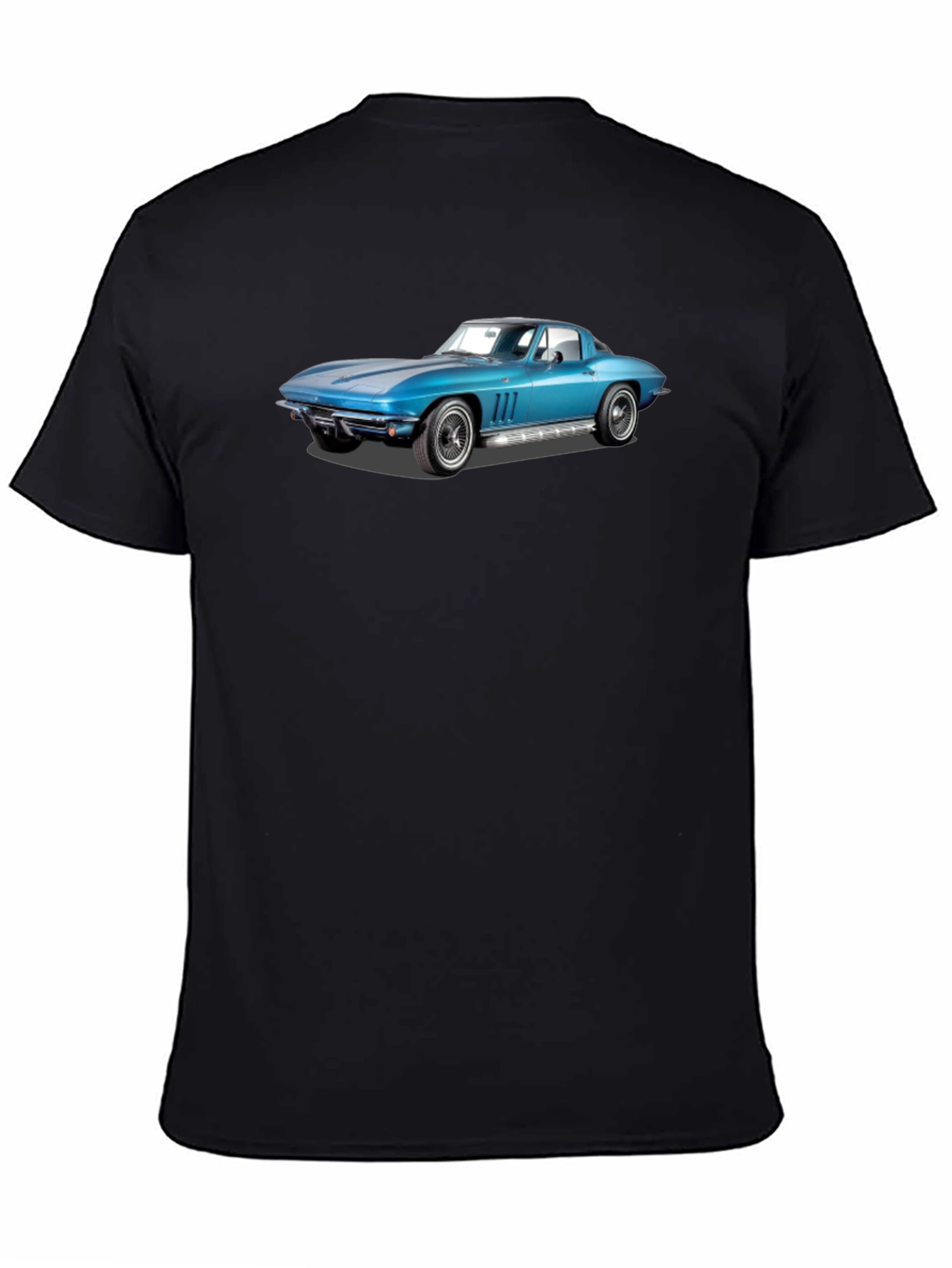 Black Classic Car Graphic T-Shirt view 4