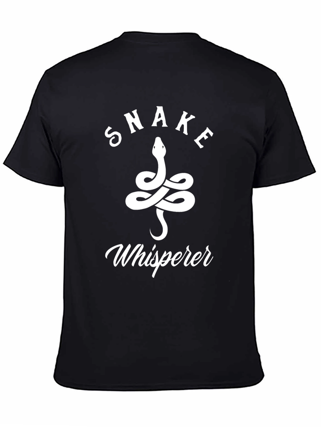 Black Snake Whisperer Graphic T-Shirt - Black view 4