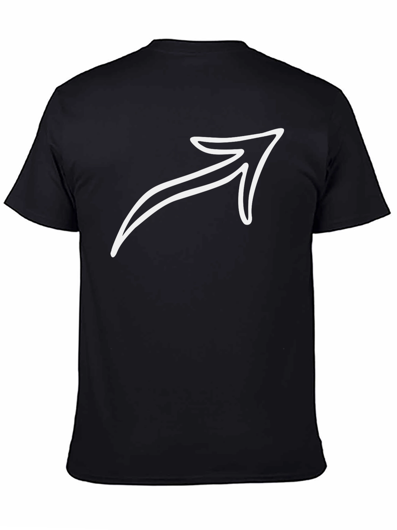 Black Arrow Graphic Tee - Black Cotton Blend view 4
