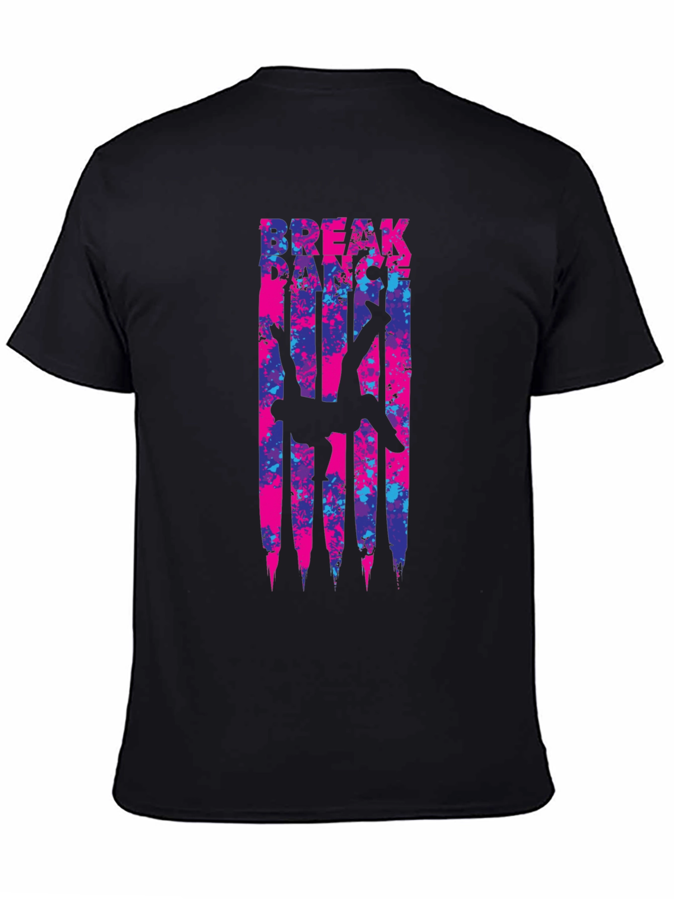 Black Break Dance T-Shirt - Urban Style Graphic Tee view 4