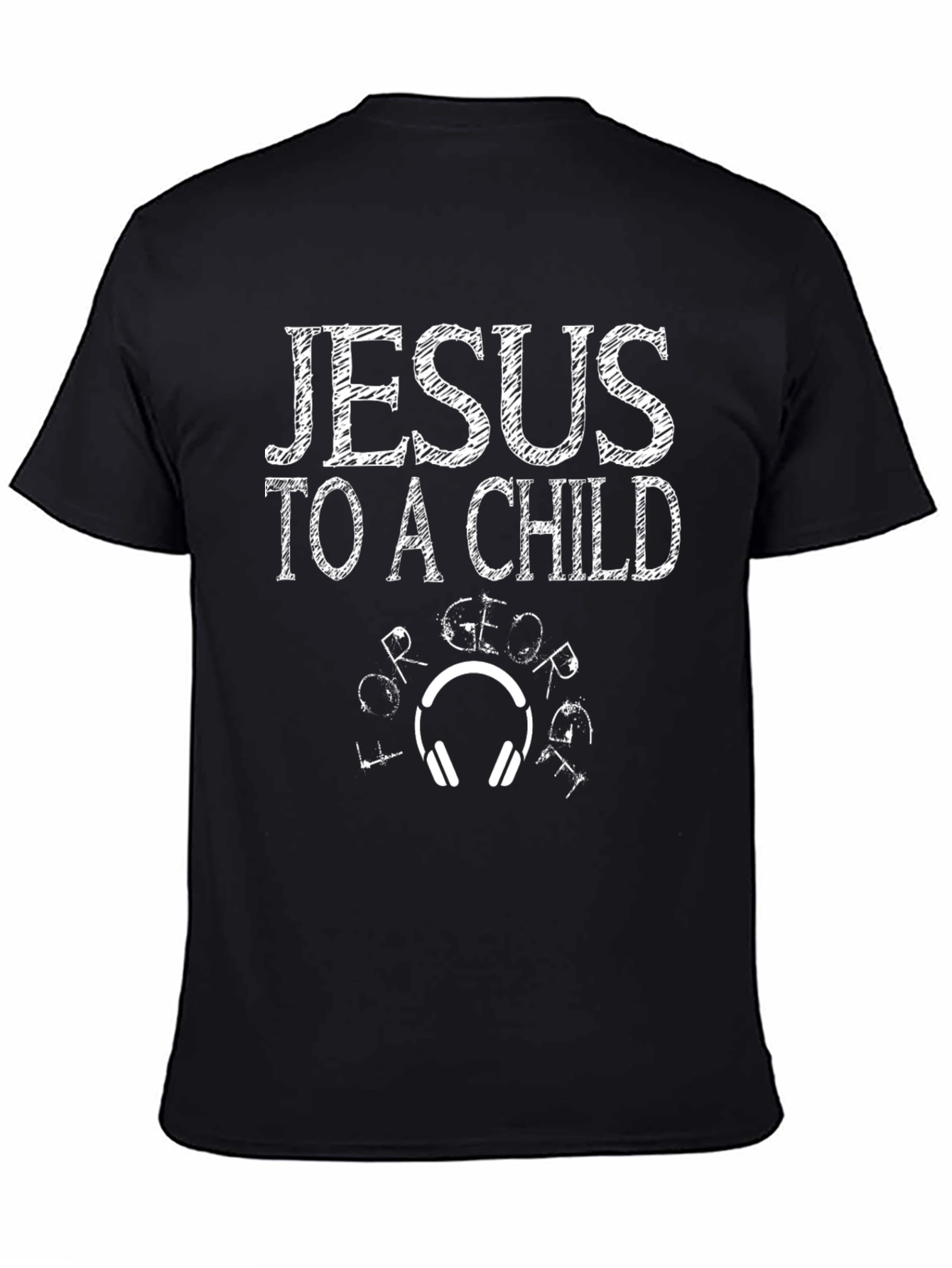 Black Jesus To A Child Graphic T-Shirt view 4