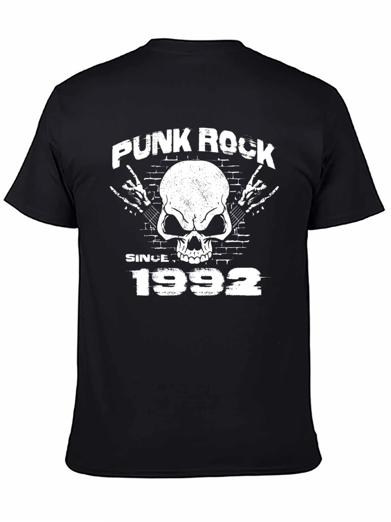 Black Punk Rock Since 1992 T-Shirt view 4