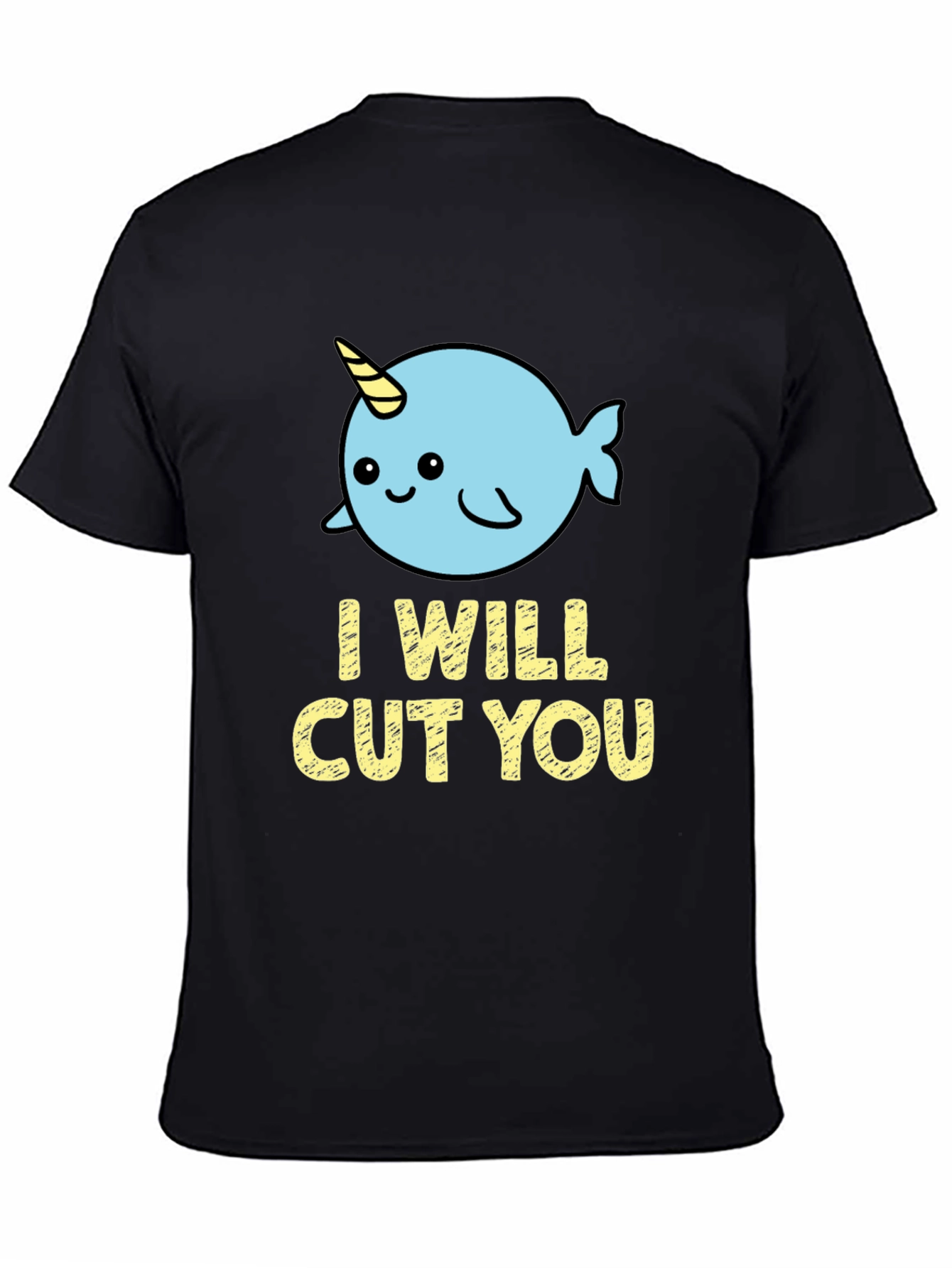 Narwhal I Will Cut You Graphic T-Shirt - 4