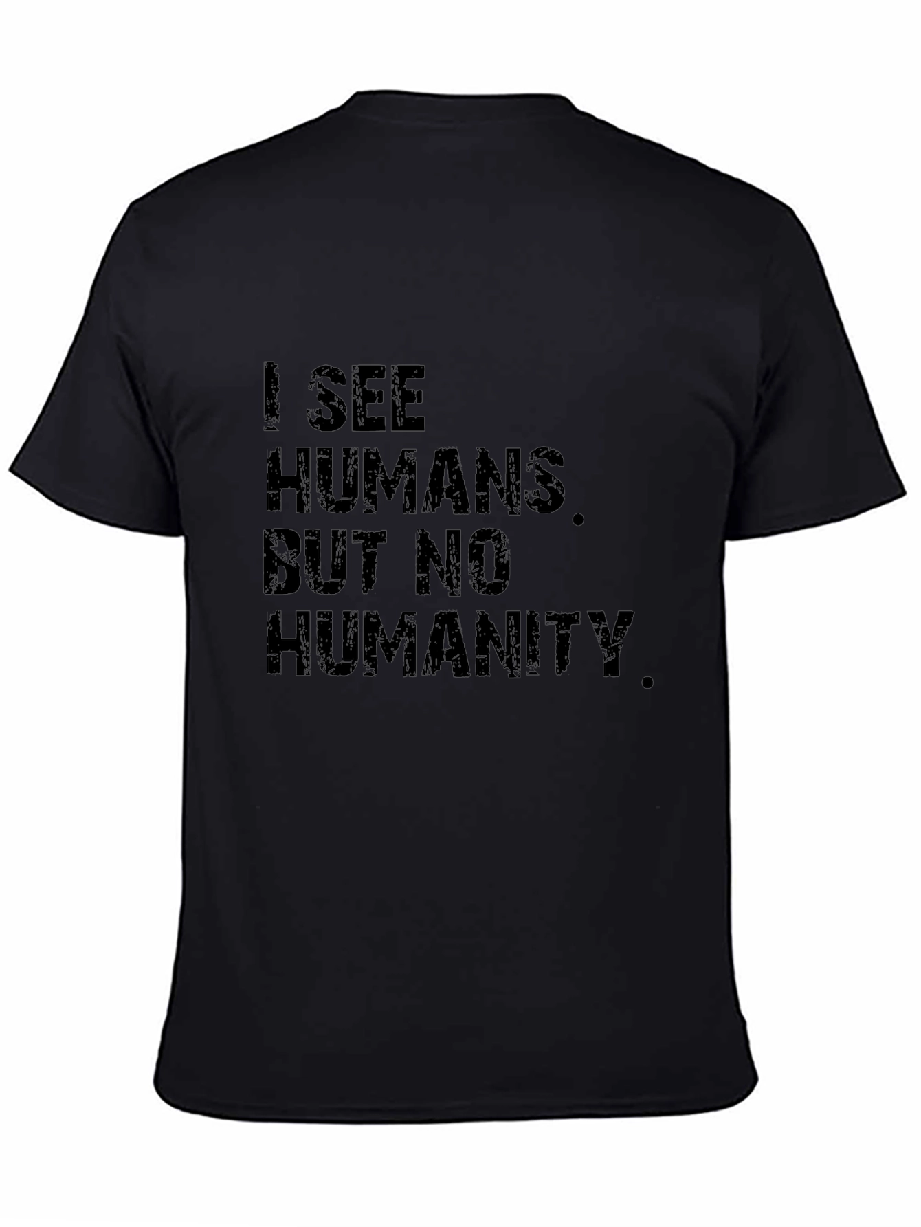 Black I See Humans Black Graphic Tee view 4