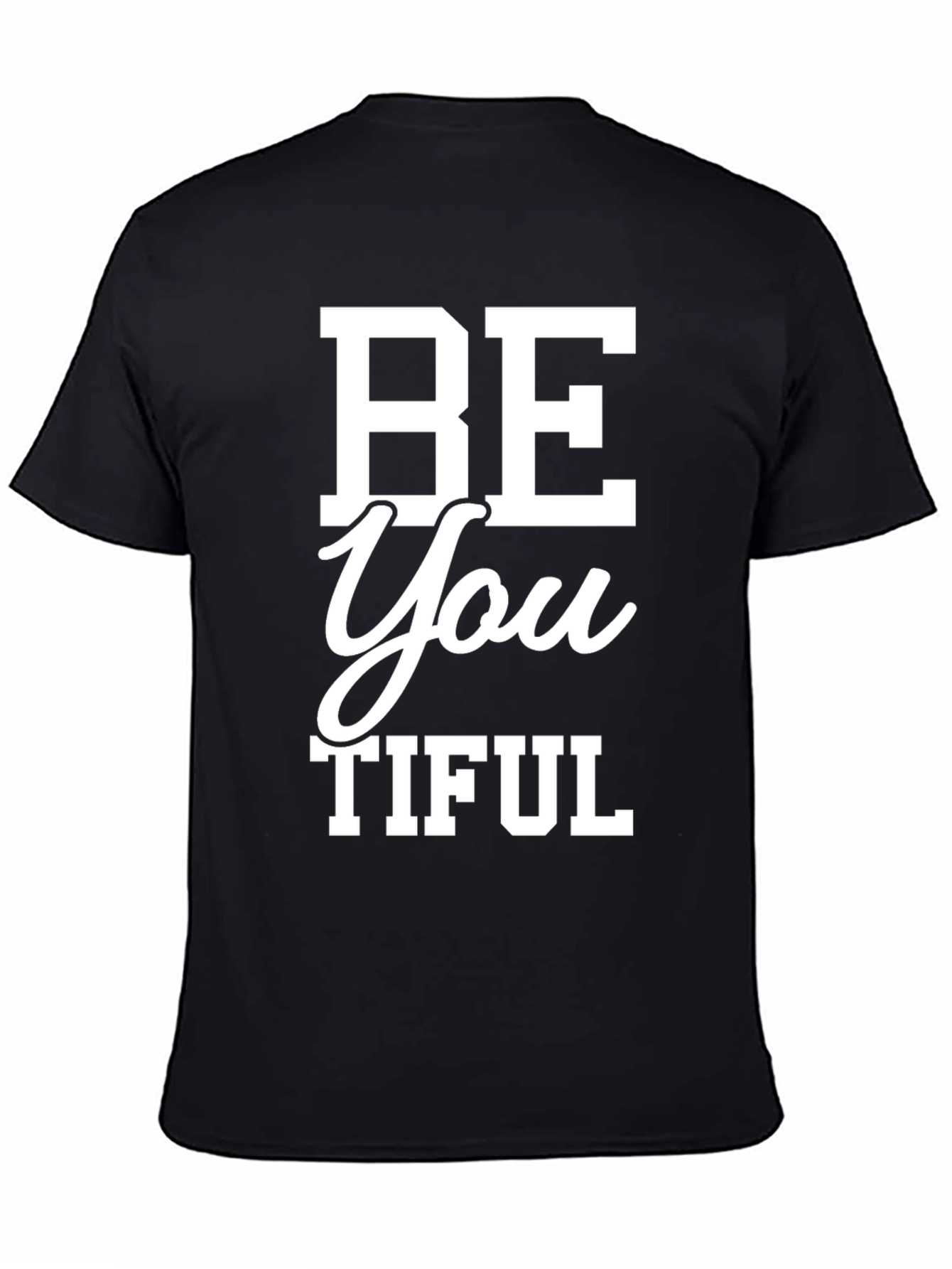 Black Be You Tiful Graphic Tee - Stylish & Comfortable view 4