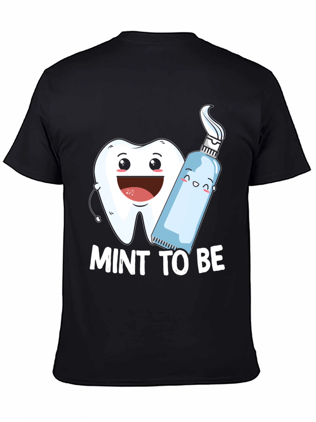 Black Mint To Be T-Shirt: Funny Dental Humor Tee view 4