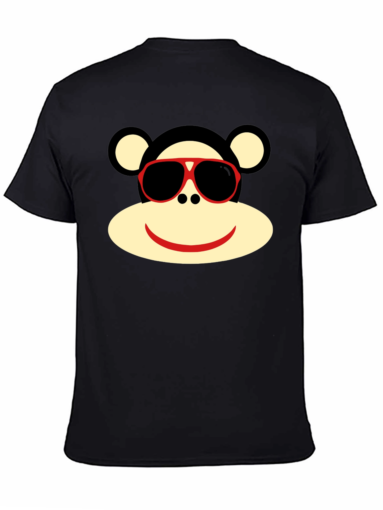 Black Sock Monkey T-Shirt - Fun Graphic Tee view 4