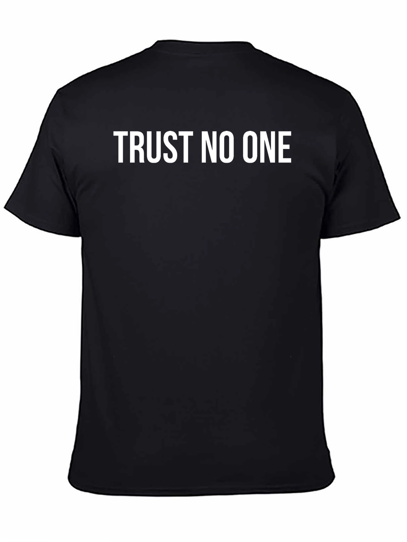 Black Trust No One Graphic T-Shirt - Menswear view 4
