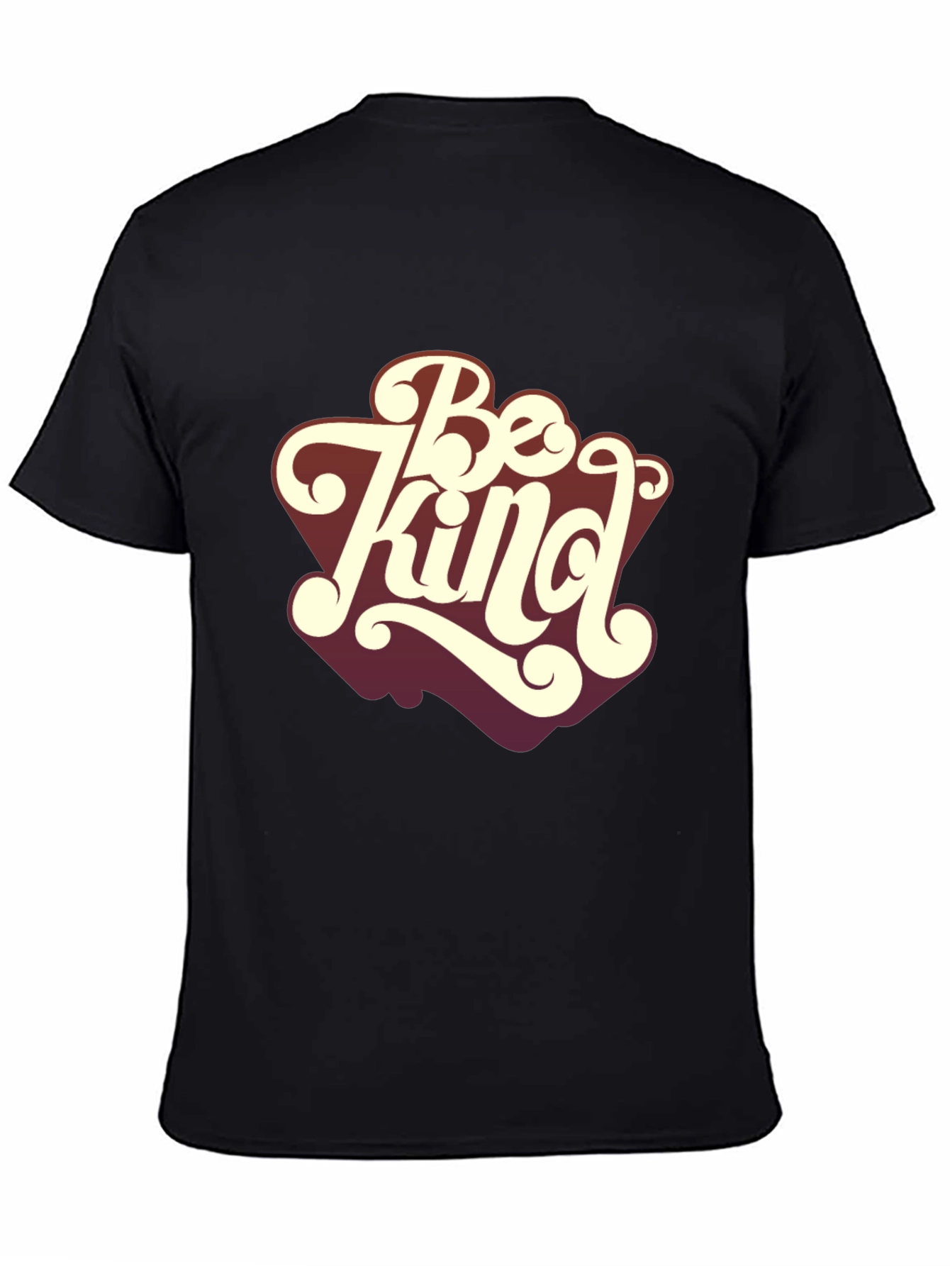 Black Be Kind Graphic T-Shirt - Unisex Soft Cotton Tee view 4