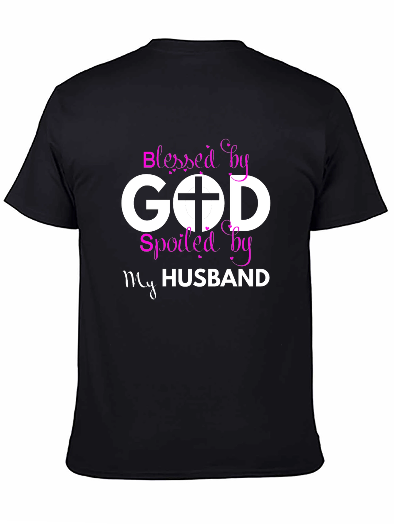 Blessed by God Spoiled by My Husband T-Shirt - 4