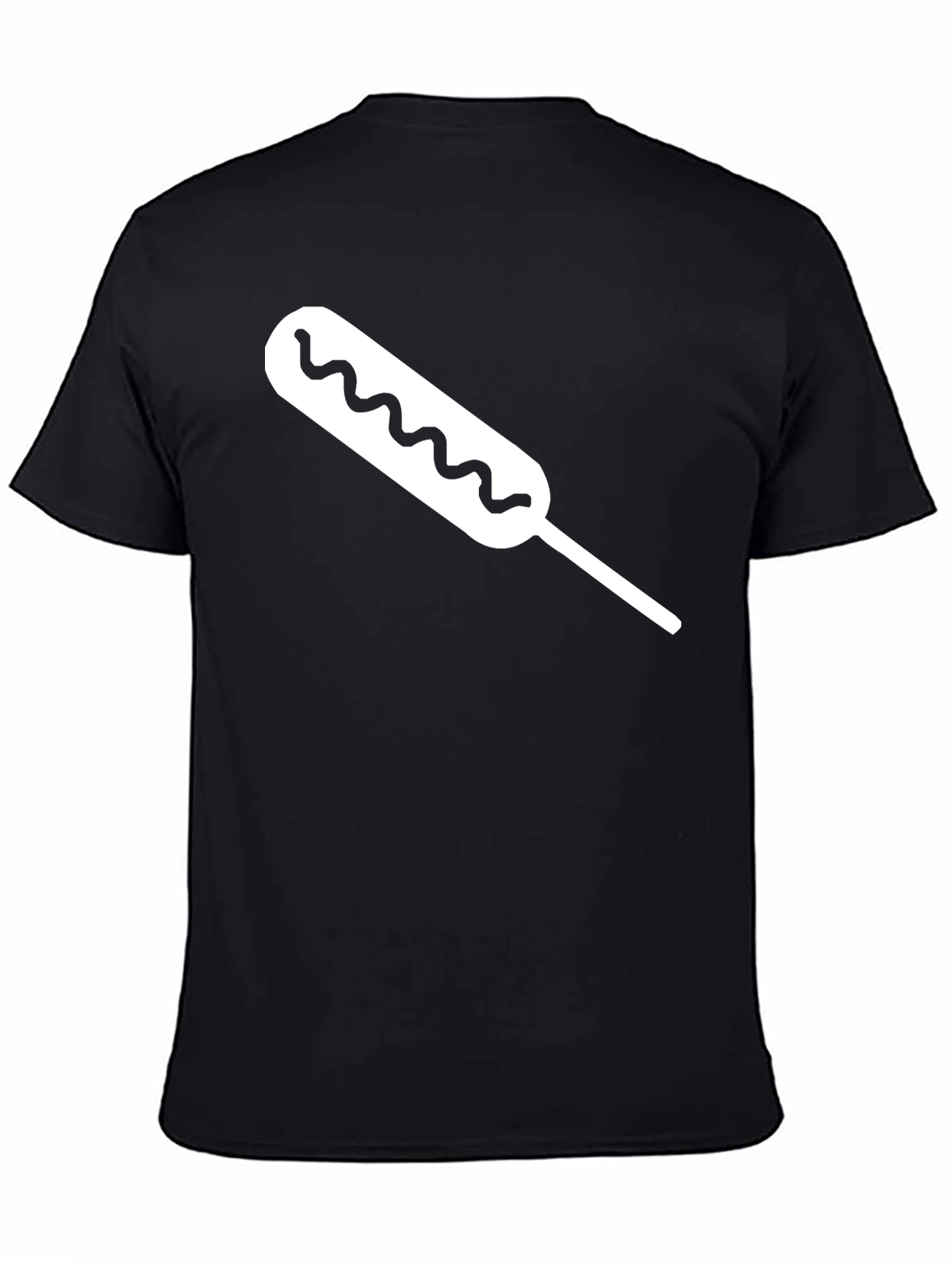 Black Corn Dog Graphic Tee - Black T-Shirt view 4