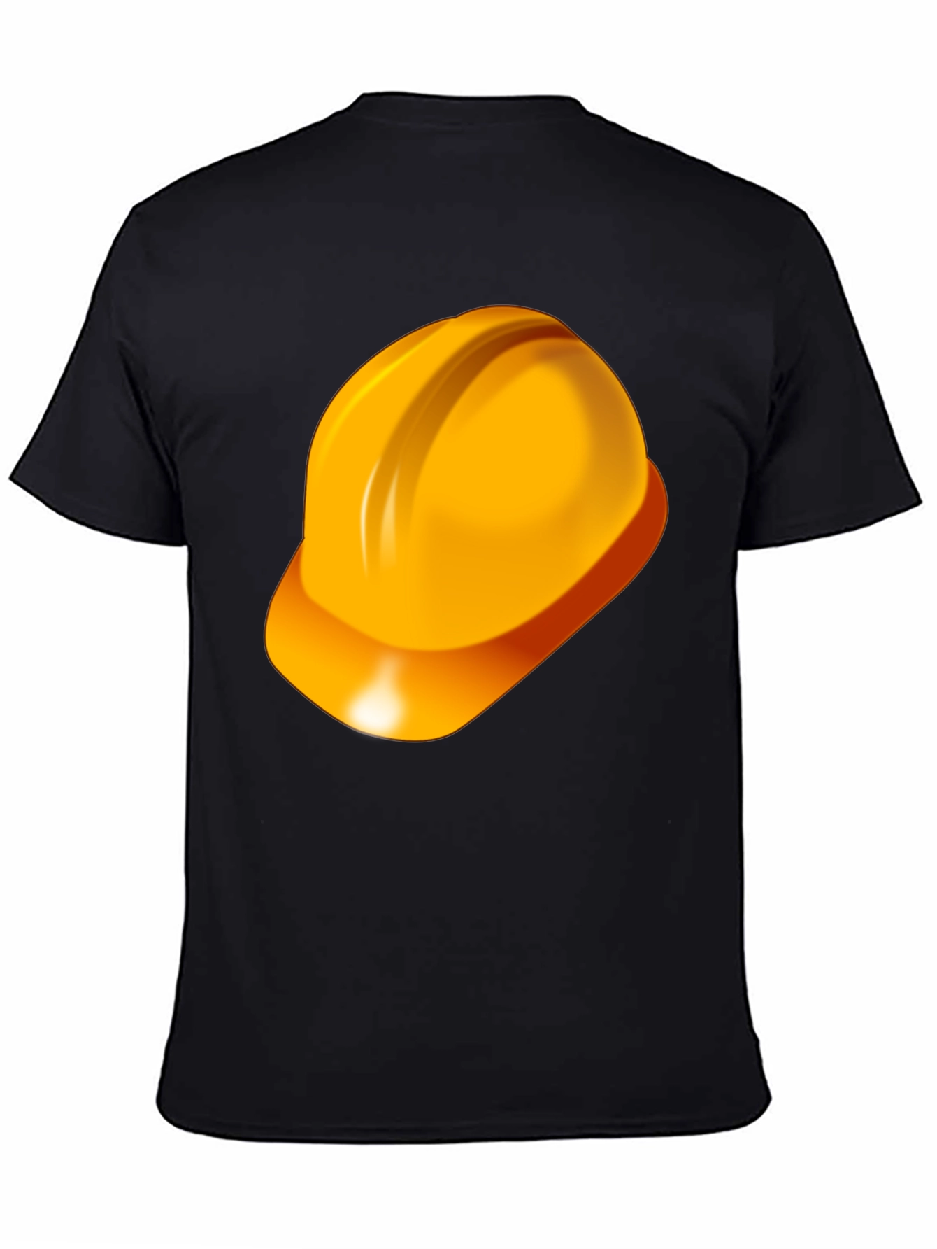 Black Construction Hard Hat T-Shirt - Safety First! view 4