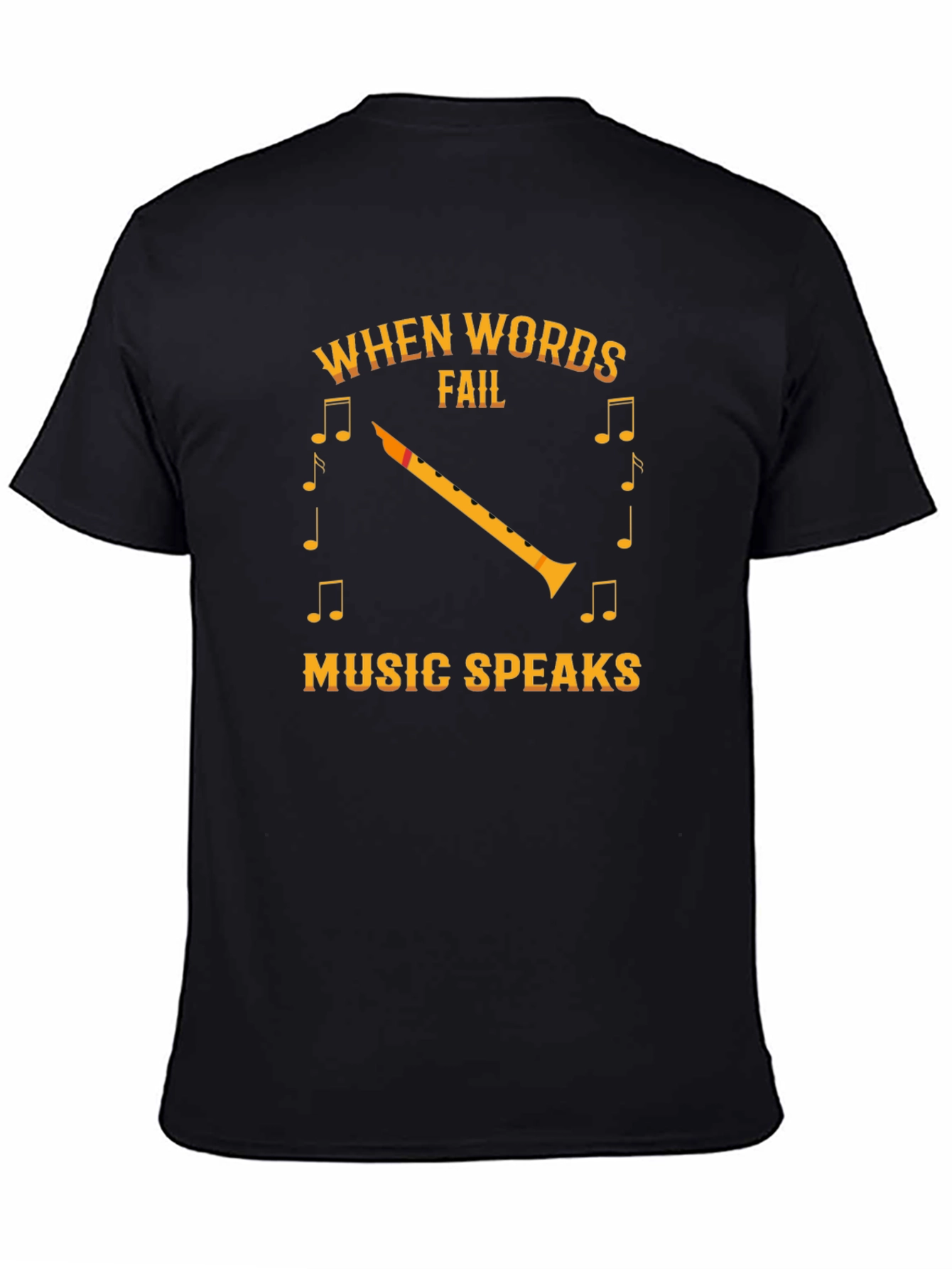 Black Music Speaks Graphic T-Shirt view 4